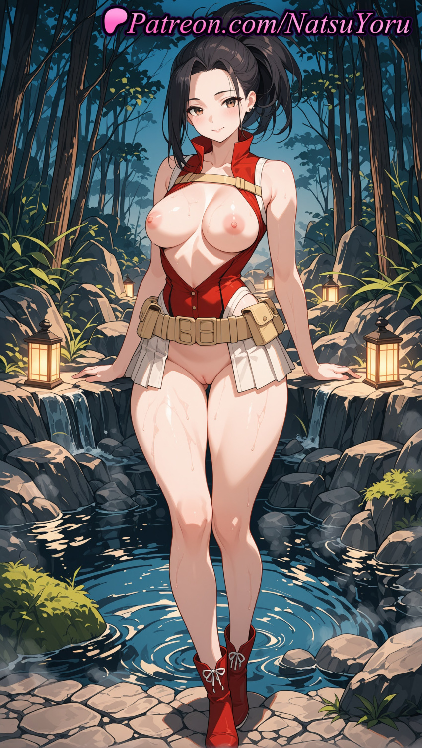 Rule 34 – 1girls 2025 ai generated bare arms bare shoulders belt belt skirt beltskirt black hair blush boku no hero academia boots breasts breasts out brown eyes cleft of venus female female only forest full body hi res highres large breasts leotard looking at viewer momo yaoyorozu my hero academia natsuyoru nature night nipples outdoors patreon ponytail pussy red footwear red leotard smile solo standing thighs tree voluptuous voluptuous female water wet yaoyorozu momo | 14013298