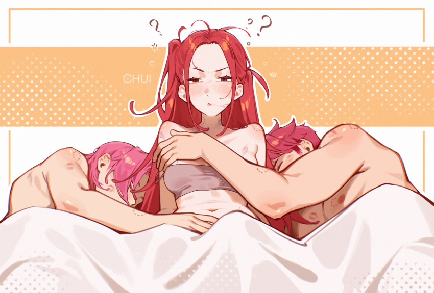 Rule 34 – 2boys 2boys1girl ? ?? abby (kpop demon hunters) chui art clothed female nude male female hickey kpop demon hunters mira (kpop demon hunters) mmf threesome morning after pink hair red hair romance (kpop demon hunters) small breasts straight threesome tubetop twintails waking up | 14059614