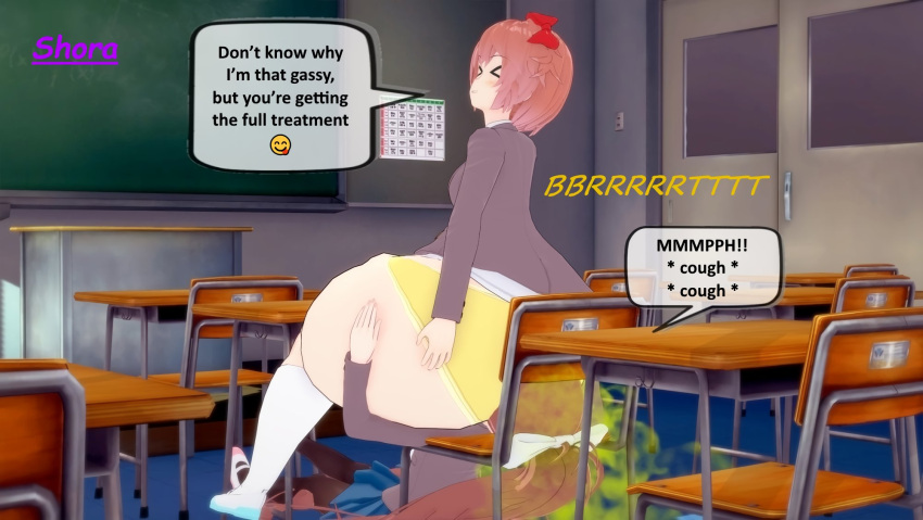 Rule 34 – 2girls big ass big butt cough coughing degradation doki doki literature club dominant domination facesitting fart fart cloud fart fetish fart torture farting farting in face farting on another farting on face fat ass female/female female only huge ass huge butt monika (doki doki literature club) muffled scream punishment sayori (doki doki literature club) shora gasniffa sitting on face stinky fart thick thighs used as an object whining | 14195333