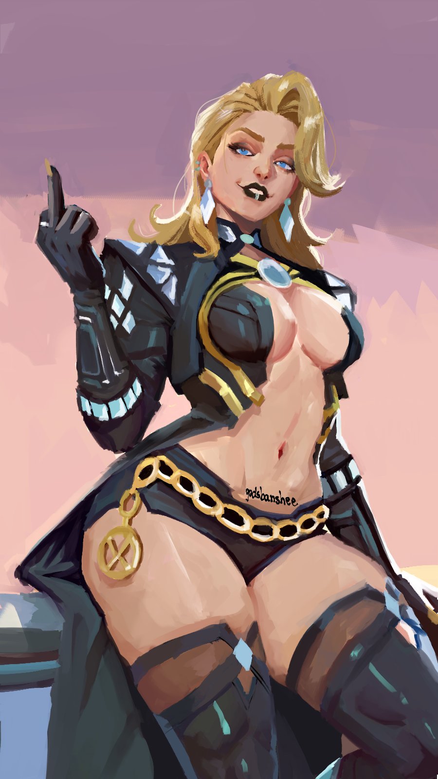 Rule 34 – blonde female blonde hair emma frost emma frost (marvel rivals) emma frost (x-revolution) godsbanshee marvel marvel rivals milf x-men | 14386552