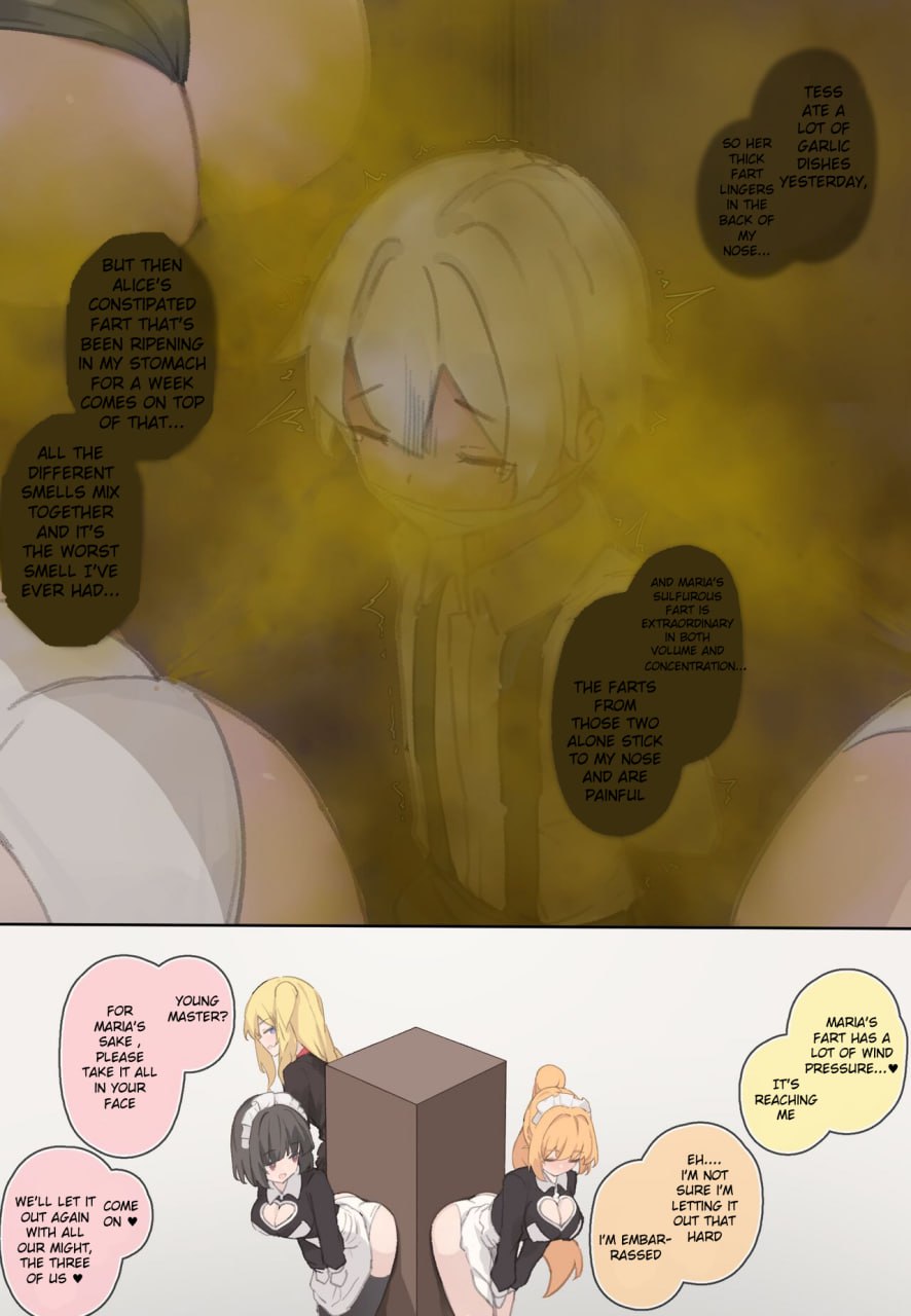 Rule 34 – 1boy 3girls ass ass bad smell box brown fart brown fart cloud covered mouth cruelty curel doujinshi dutch oven face fart face farting facefart facefarting fart fart box fart cloud fart fetish fart in face fart in nose fart torture farting farting in face farting on another farting on face femdom forced to sniffing gagged inside box maid onomatopoeia punishment stench stinky stinky fart suffocation tears torture trapped tsuchiro unable to escape unable to move unable to speak | 14494382