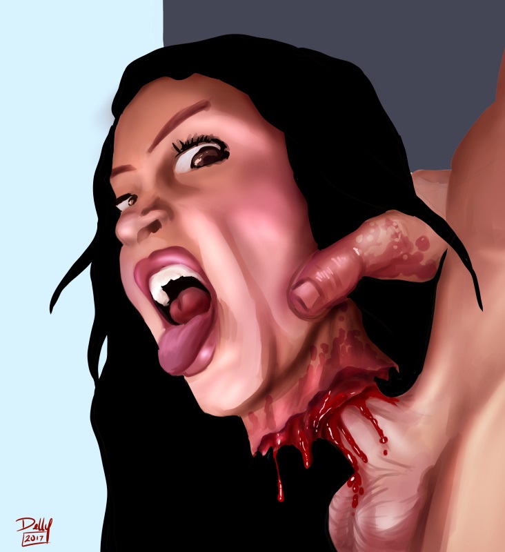 Rule 34 – balls black hair blood brown eyes buffy gilmore delly (artist) female gore guro penis scary movie skull fucking still alive straight tongue out during fellatio | 14506439