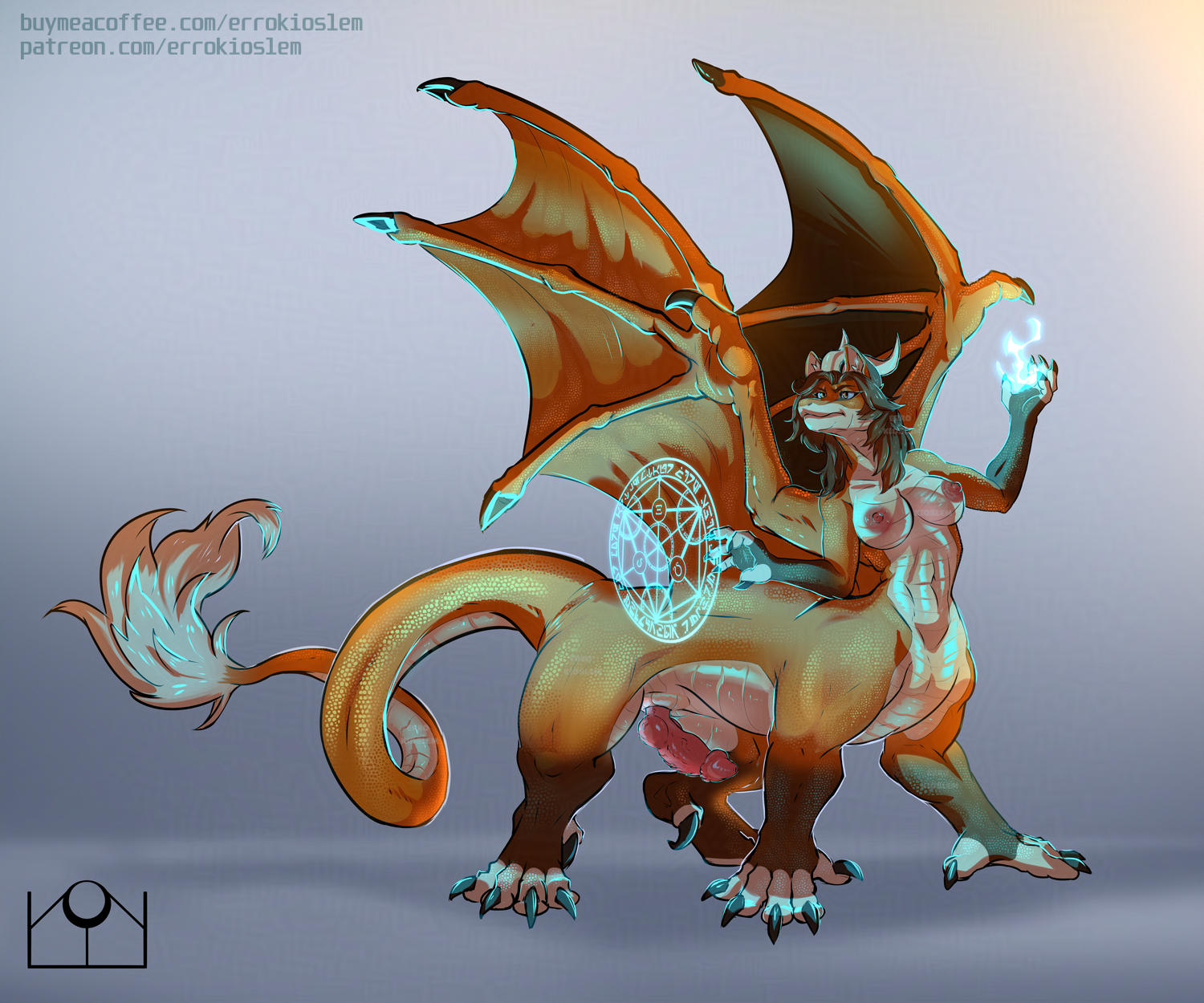 Rule 34 – abstract background after transformation back wings breasts brown hair canid canine dragon dragon taur errokioslem fox full-length portrait genitals hair hi res hybrid hybrid genitalia hybrid penis intersex intersex taur magic user mammal medium breasts membrane (anatomy) membranous wings mythological creature mythological scalie mythology nipples penis pink nipples portrait scales scalie slit penis solo spellcasting spread wings taur three-quarter view transformation through magic wings | 14525252