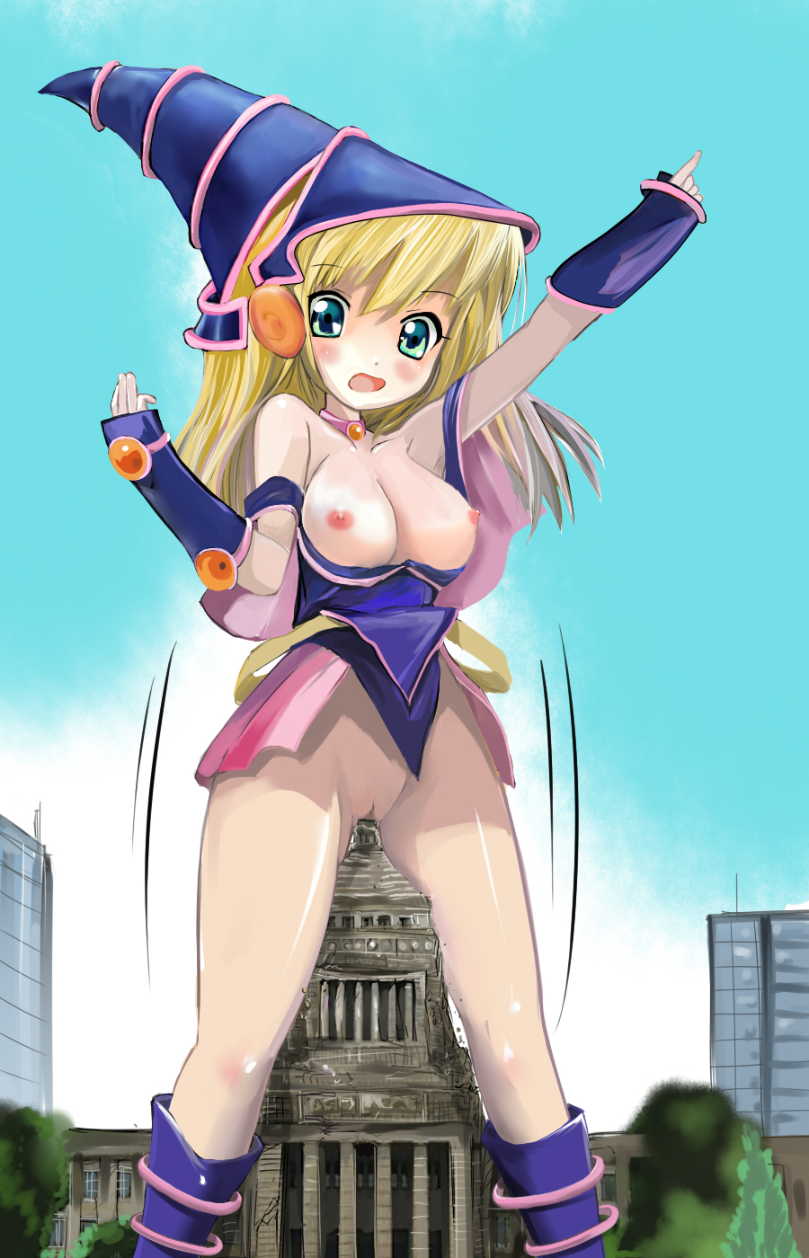 Rule 34 – 1girls accidental circumstance accidental exposure accidental penetration areolae bare shoulders blonde hair blue eyes blush bottomless skirt breasts building building sex collar dark magician girl duel monster embarrassed embarrassed nude female enf female female only female penetrated giantess hat highres inanimate insertion inuyama lost clothes open mouth pussy shonen jump shounen jump shueisha skirt uncensored wardrobe malfunction weekly shonen jump weekly shounen jump witch hat wizard hat yu-gi-oh! yu-gi-oh! duel monsters yuu-gi-ou yuu-gi-ou duel monsters | 7663