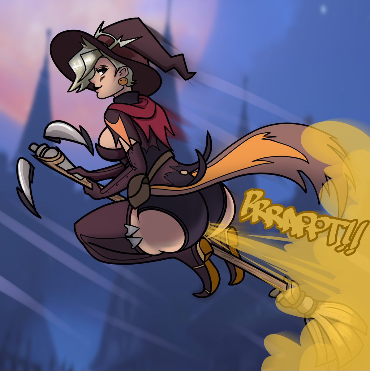 Rule 34 – alternate version available big ass broom broom riding bubble butt fart fart cloud fart fetish farting large ass lolotron mercy overwatch panties white hair witch witch costume witch mercy | 14537874