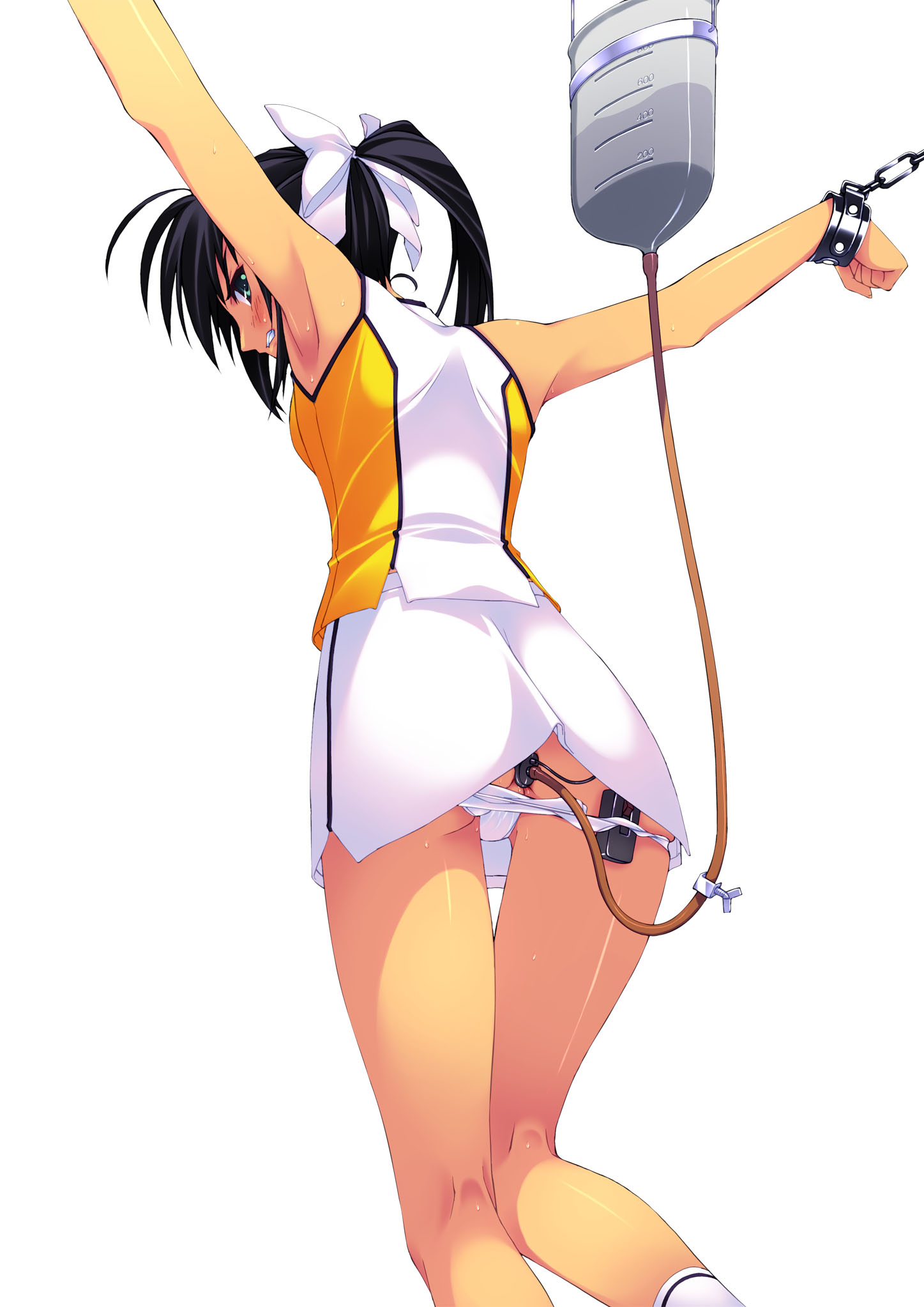 Rule 34 – 1girls anal insertion anal plug angry armpit armpits arms up black hair blush bondage buttplug chained chains cheerleader cheerleader uniform cuffs enema f-ism female female focus female human female only from behind green eyes hair ribbon highres human human female human focus human only long hair looking back murakami suigun original panties pants ponytail restrained ribbon ribbons skirt solo solo female solo focus straight hair suspended sweat tied hair underwear vibrator white hair ribbon white ribbon wrists chained | 23851