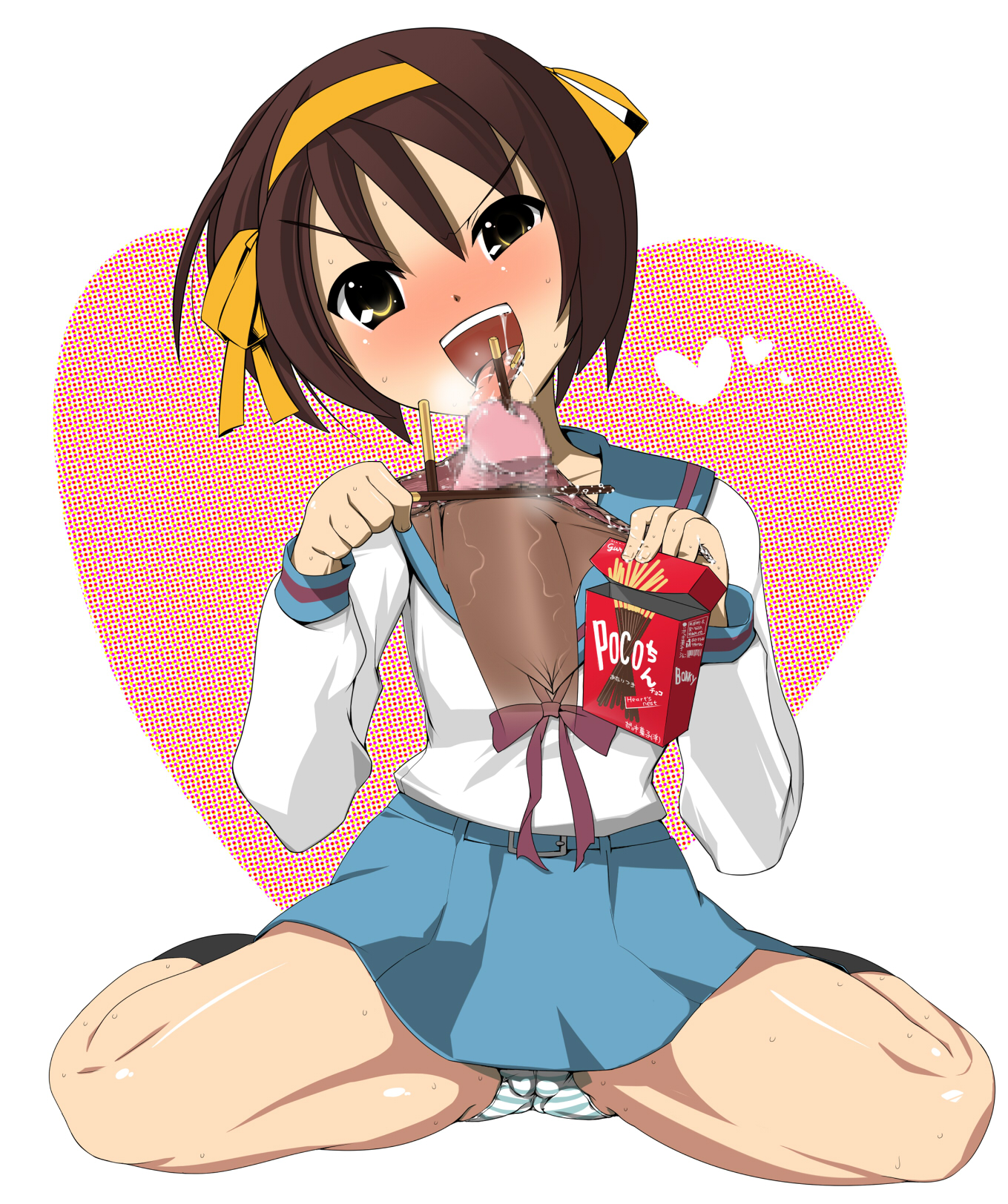 Rule 34 – 1boy 1girls balls censored cock and balls torture disembodied penis female foreskin foreskin pull hato highres insertion magic penis male male ryona male urethral insertion open mouth oral panties pantyshot penile urethral insertion penis pocky school uniform schoolgirl short hair skirt spread legs striped striped panties suzumiya haruhi suzumiya haruhi no yuuutsu touhou meikyuu uncircumcised underwear urethral insertion urethral penetration | 25078