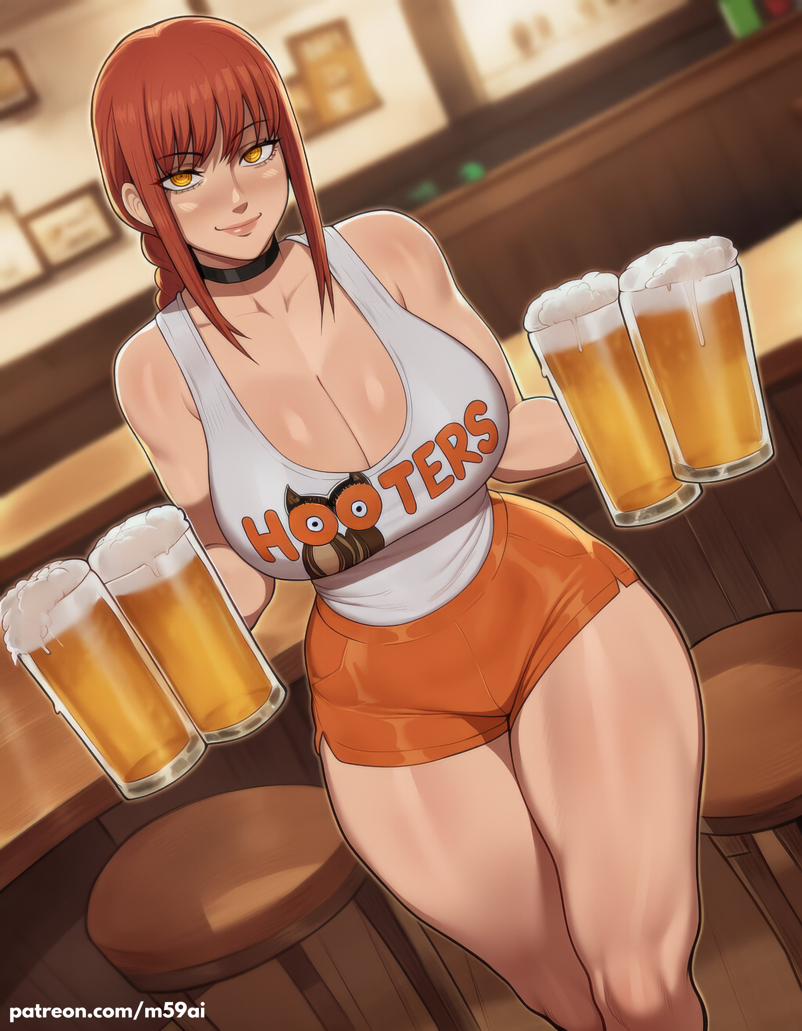 Rule 34 – 1girls ai generated anime ass bangs barefoot beer big ass big breasts braid braided hair braided ponytail breasts chainsaw man choker cleavage crop top curvy female female only holding object hooters hooters uniform huge ass huge breasts human large breasts looking at viewer m59ai makima (chainsaw man) ponytail red hair seductive shorts sidelocks single braid skin tight skindentation slim waist smile t-shirt thick thighs thunder thighs uniform voluptuous waitress wedgie wide hips yellow eyes | 14620180