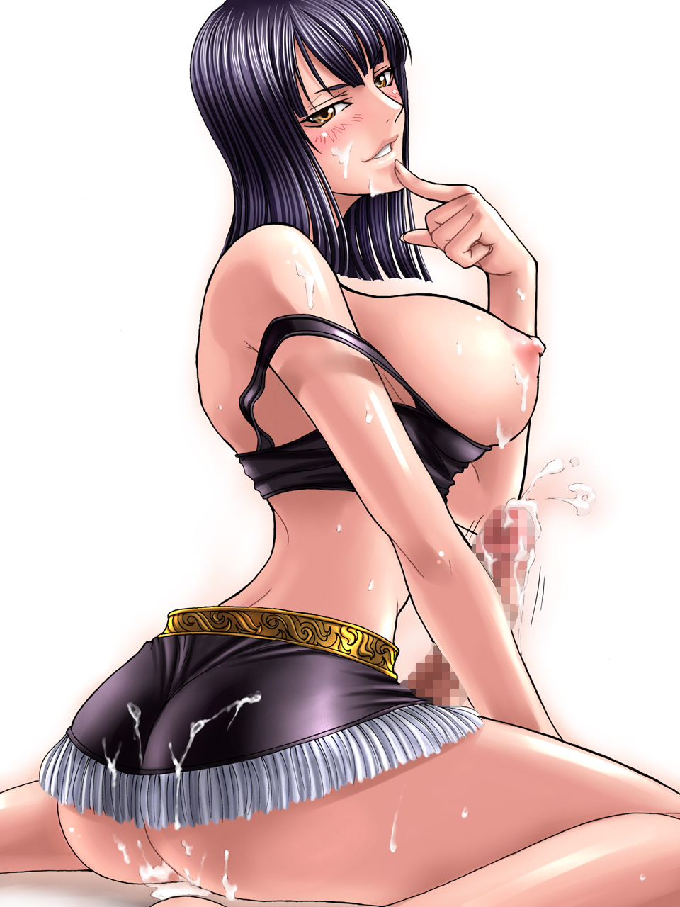 Rule 34 – 1futa areola ass back backboob black hair blush bottomless skirt breasts censored clothing cum cum drip cum on ass cum on body cum on breasts cum on clothes cum on lower body cum on upper body cum pool cumdrip cumpool cumshot curvy erect nipples erection erection under clothes erection under skirt facial futa only futanari hands-free highres hime cut huge breasts huge penis human intersex kagami kagami hirotaka large ass long hair looking back midriff miniskirt nico robin nipples no panties one piece penis penis out penis under clothes penis under skirt pre-timeskip purple hair short hair simple background sitting skirt skirt lift smile solo solo futa straight hair sweat tank top wariza yellow eyes | 30004