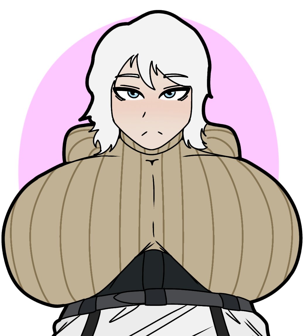Rule 34 – 1boy 1girls acubedpersonoid alternate version available breasts faust (limbus company) female limbus company male massive breasts sweater turtleneck turtleneck sweater white hair yi sang (limbus company) | 14387277