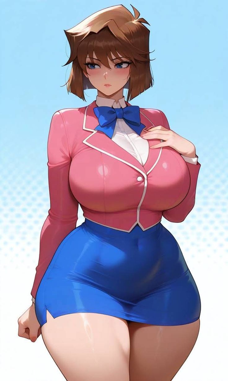 Rule 34 – ai generated belly blue eyes brown hair huge breasts miniskirt short hair tea gardner thick thighs wide hips yu-gi-oh! | 14363065