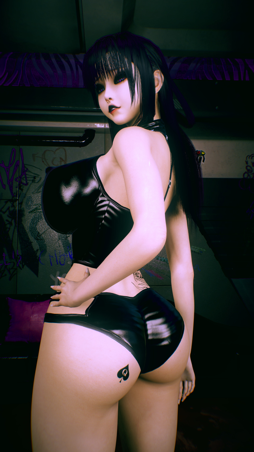 Rule 34 – 1girls 3d 4k asian asian female ass belly big breasts biting lip black hair black lipstick blacked breasts breasts bigger than head chromatic aberration clothing crashbanditkut eyeshadow female female focus hair hi res high resolution highres huge breasts latex latex clothing light-skinned female light skin lips long hair looking at viewer makeup navel original original character purple eyes qos qos tattoo queen of spades queen of spades symbol queen of spades tattoo shorts solo spade tattoo spiral eyes thick thighs thighs unique eyes virt-a-mate virtamate voluptuous | 14331183