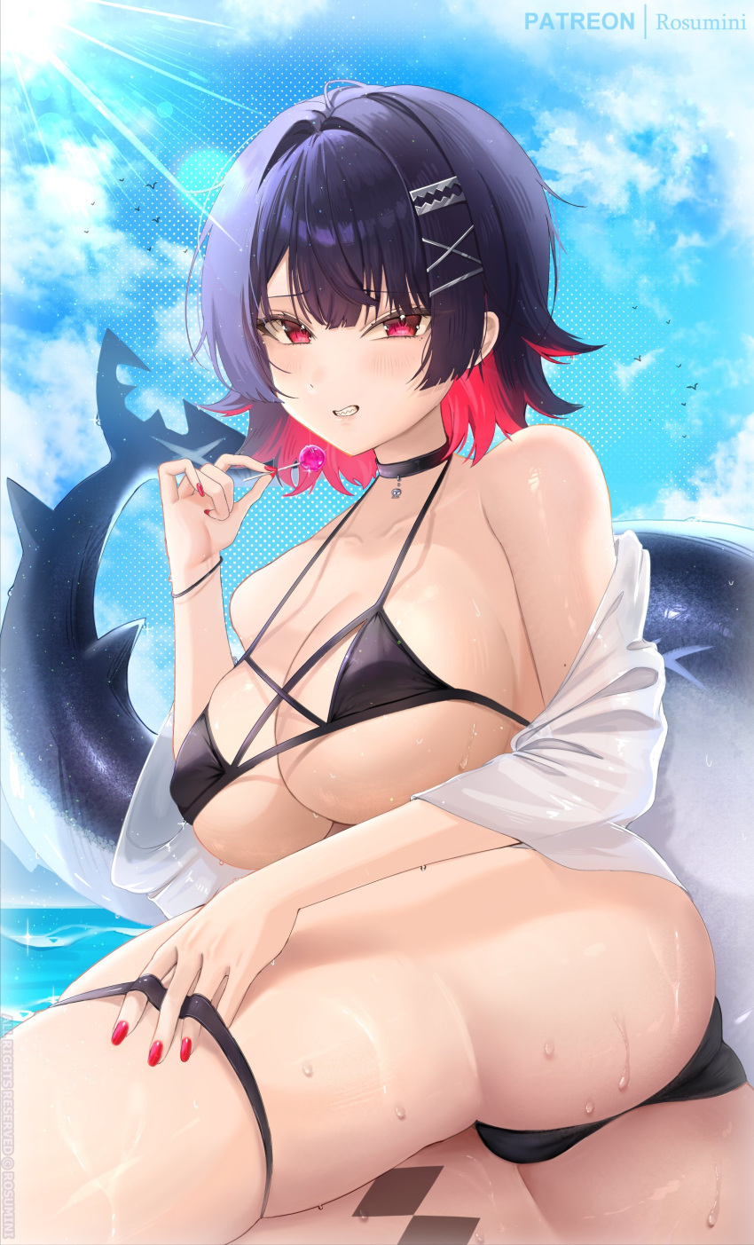 Rule 34 – 1girls bikini candy ellen joe food holding food huge ass large breasts lollipop lying on side red nails rosumini sharp teeth trefoil victoria housekeeping watermark zenless zone zero | 14371500