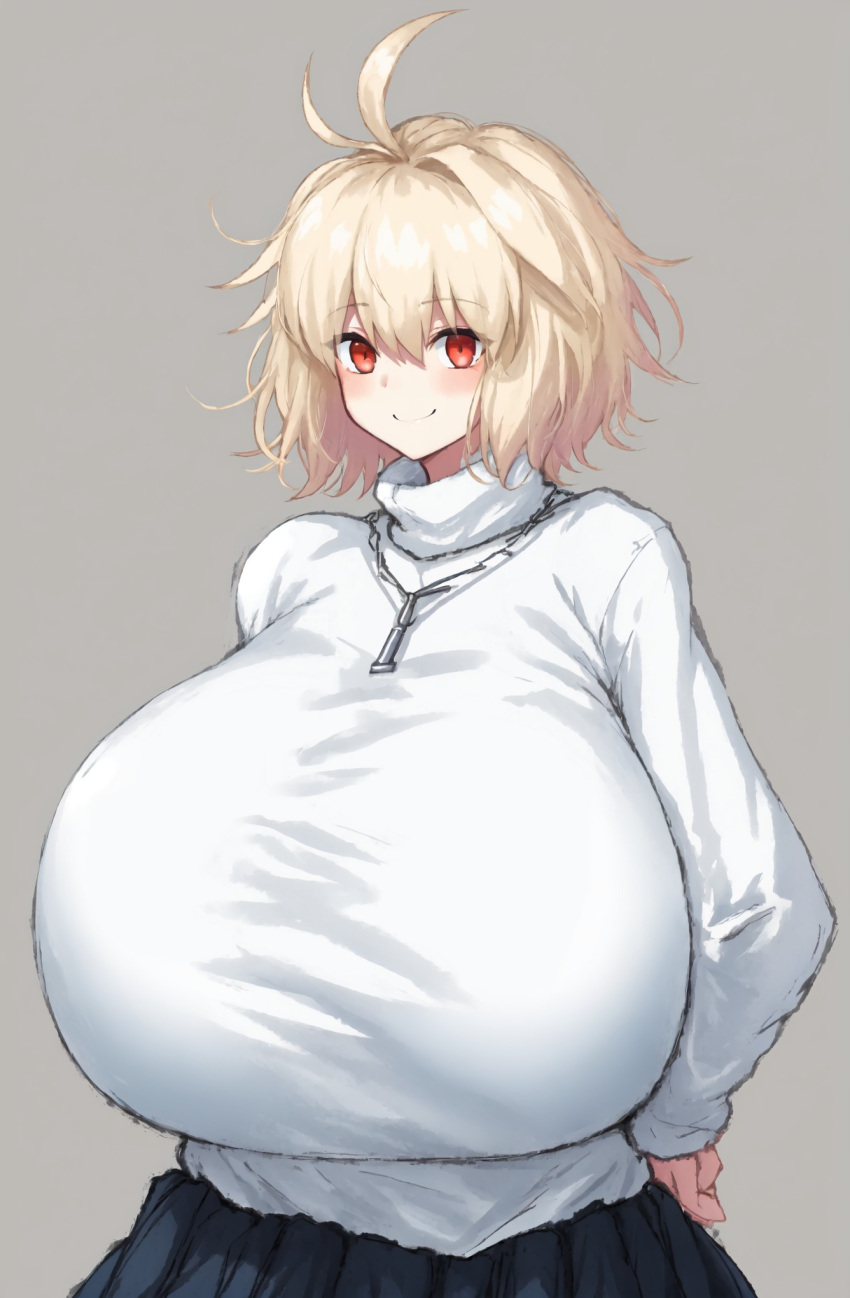 Rule 34 – 1girls ai generated arcueid brunestud big breasts blonde hair breasts bigger than head breasts bigger than torso enormous breasts hands on hips huge breasts hyper hyper breasts large breasts looking at viewer melty blood necklace plump sweater tsukihime tsukihime (remake) turtleneck sweater | 14398298
