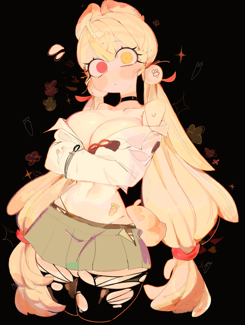 Rule 34 – 1girls alice thymefield blush cleavage constricted pupils dot mouth embarrassed huge breasts shocked thick thighs torn thighhighs usa37107692 wide hips zenless zone zero | 14389761