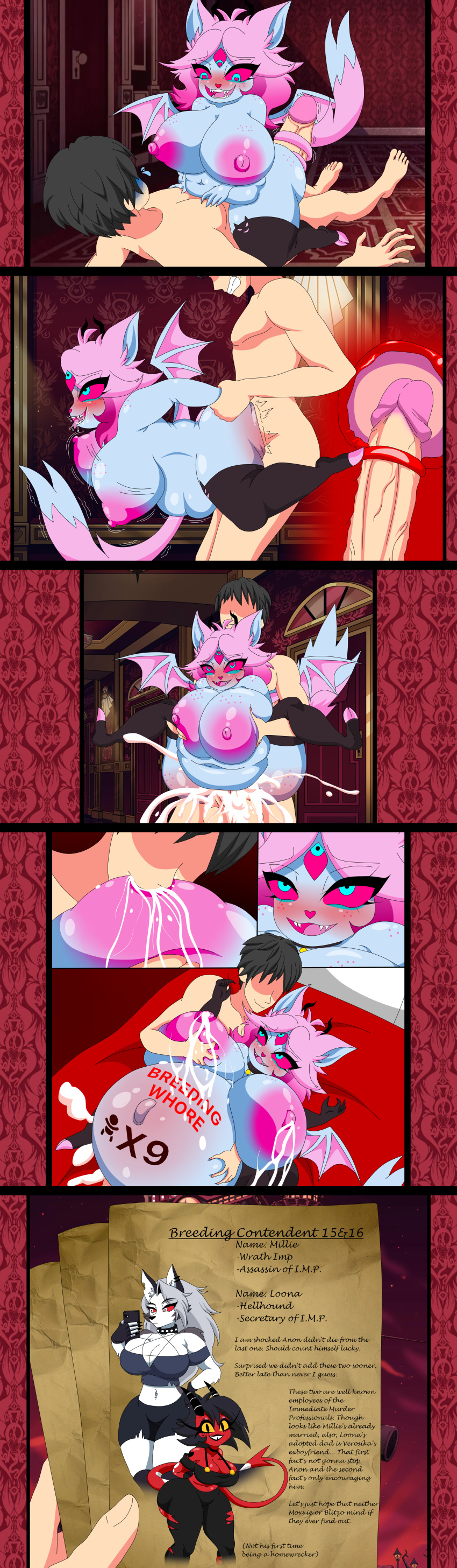 Rule 34 – 1boy 1girls anon before and after before and during pregnancy blue skin cat ears cat tail cervical penetration chubby chubby female comic cum cum in pussy cum inside demon demon girl emberlynn pinkle emberlynn pinkle (demon form) fangs heavily pregnant hellaverse helluva boss horns huge ass huge breasts human human on anthro humanoid hyper breasts hyper pregnancy impregnation interspecies interspecies impregnation interspecies pregnancy interspecies sex loona (helluva boss) millie (helluva boss) pregnant pregnant female pregnant sex pregnant with multiples ready to pop self upload tailjob vaginal penetration wing xml xrossover(artist) | 14358565