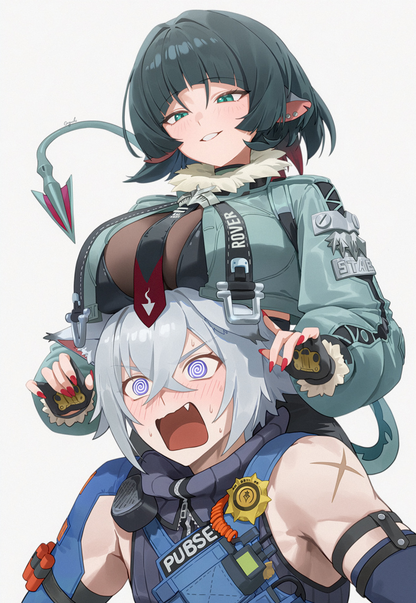 Rule 34 – 1boy 1girls @ @ anngurich blush blush lines breasts breasts on head cat boy cat ears catboy female gayuchi jane doe (zenless zone zero) light-skinned female light-skinned male light skin male police policeman rat rat ears rat girl rat tail seth lowell short hair short hair female short hair male white hair white hair male zenless zone zero | 14351589