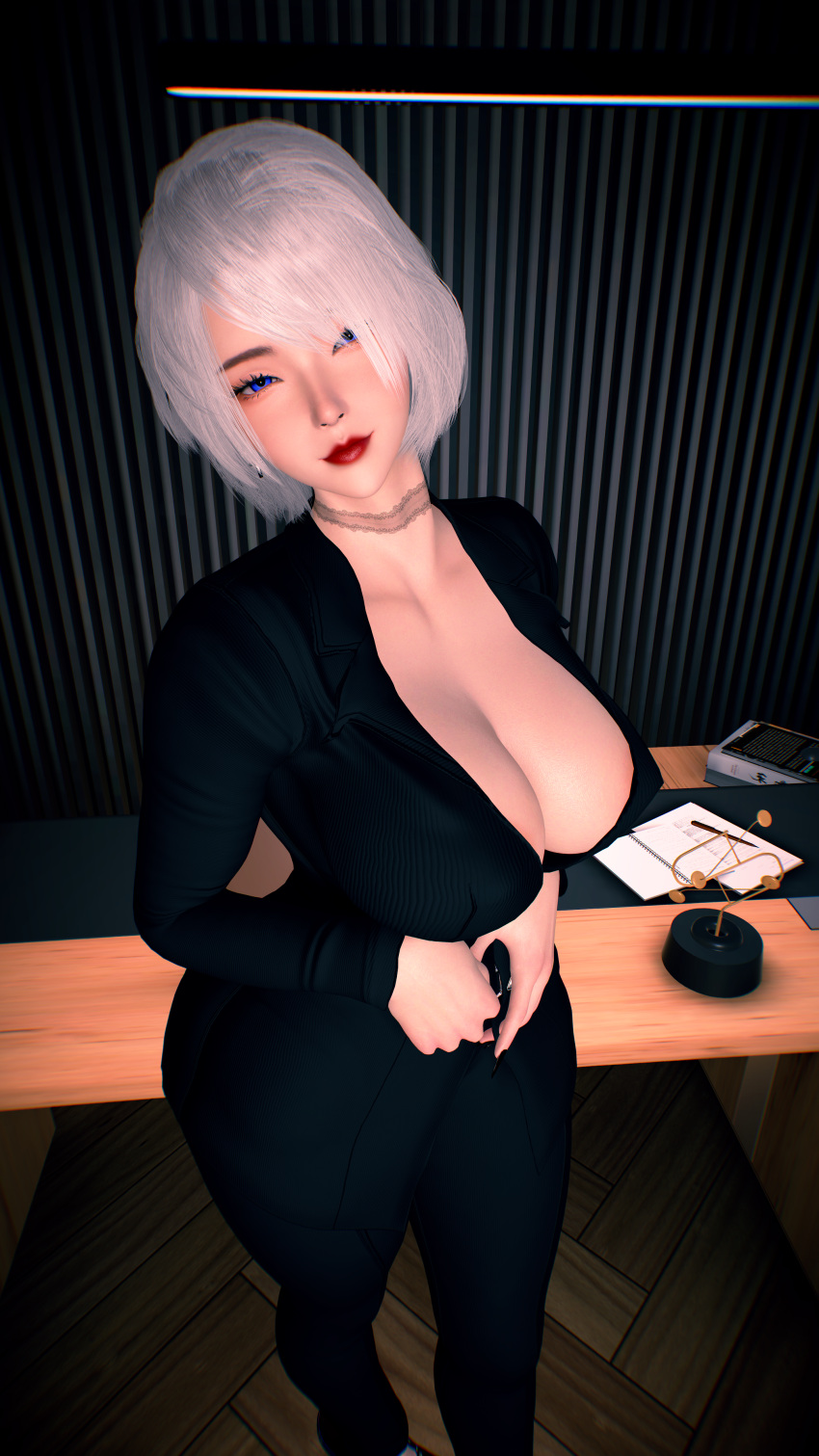 Rule 34 – 1girls 3d 4k big breasts black nails blue eyes breasts breasts bigger than head business suit business woman choker chromatic aberration crashbanditkut ear piercing earrings eyeliner female female focus hair hi res high resolution highres huge breasts light-skinned female light skin lips looking at viewer makeup medium hair nail polish nails nier nier: automata nier (series) office office lady piercing red lipstick short hair smile smiling solo video game character video games virt-a-mate virtamate white hair yorha 2b | 14412507