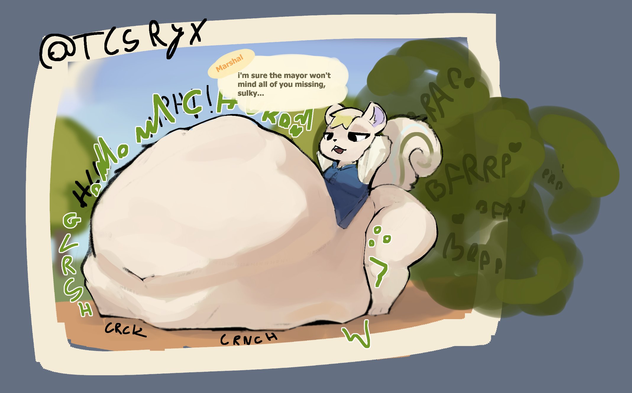 Rule 34 – 2025 ambiguous gender ambiguous prey animal crossing anthro anthro pred arms bent ass belly belly on ground big belly big butt biped black nose black text bloated blue clothing blue topwear blue vest bodily noises bone breaking border bottomless bottomless anthro bottomless male brown text calling for help character name churn clothed clothed anthro clothed male clothing cloud cloud emanata compression sound effect cracking crunch crushing sound effect curled tail curved text day death dialogue digestion digestion noises digital media (artwork) digital painting (artwork) ears up ellipsis emanata english description english text fart fart cloud fart fetish fatal vore feet full-length portrait fully inside fur glorsh green fart cloud green heart green text grey squirrel hair half-closed eyes hands behind head heart symbol hi res huge belly huge butt huge hips hyper hyper belly imminent death light lighting long sleeves looking at belly looking at own belly looking at self looking down looking down at belly looking down at self male male anthro male pred mammal marshal (animal crossing) mass vore monotone belly monotone butt monotone face motion lines mph! muffled multiple prey narrowed eyes nature nature background navel nintendo onomatopoeia open mouth orange text outside painting (artwork) path plant portrait rodent rumbling stomach same size vore sciurid shaded shirt short hair shortened sound effect signature sky soft shading soft vore solo sound effect variant sound effects speech bubble standing straight leg tail talking to prey talking to viewer tan hair tcsrjx text thick thighs three-quarter view topwear topwear only tree tree squirrel twitter handle unimpressed unseen prey unwilling prey vest vore vowelless vowelless sound effect vowelless vocalization white belly white body white butt white clothing white ears white face white feet white fur white shirt white tail white text outline white topwear wide hips | 14805481