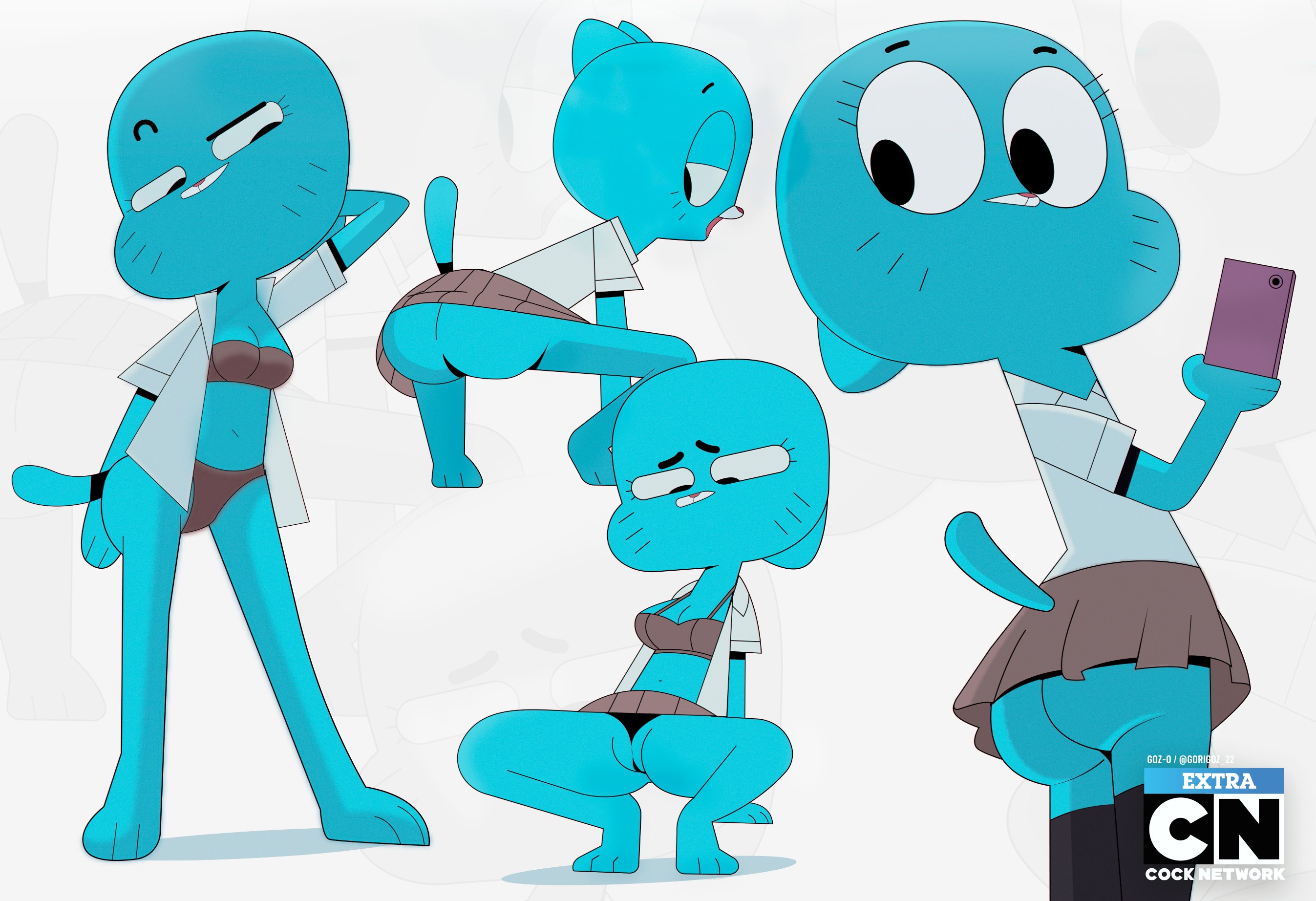 Rule 34 – 1girls ass blue skin bra cat ears gosgoz milf multiple poses nicole watterson panties pose posing presenting spread legs squatting the amazing world of gumball unbuttoned | 14844058