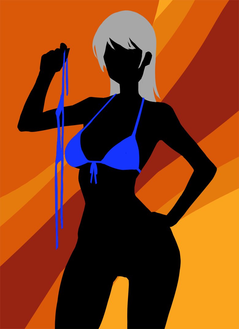 Rule 34 – 1girls bikini blue bikini bottomless breasts clothing colored skin eu03 faceless feel the magic female female only front-tie bikini top front-tie top greeting hand on own hip hand up large breasts long hair medium breasts panties removed removed panties rub rabbits sega side-tie bikini bottom silhouette silhouetted body solo standing swimsuit waving | 14901322