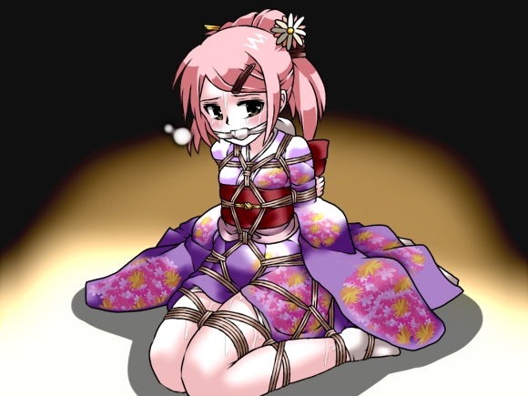 Rule 34 – arms behind back bondage cleave gag clothes female gag gagged hair japanese clothes lili (artist) lilish pink hair rope school uniform schoolgirl yukata | 75296