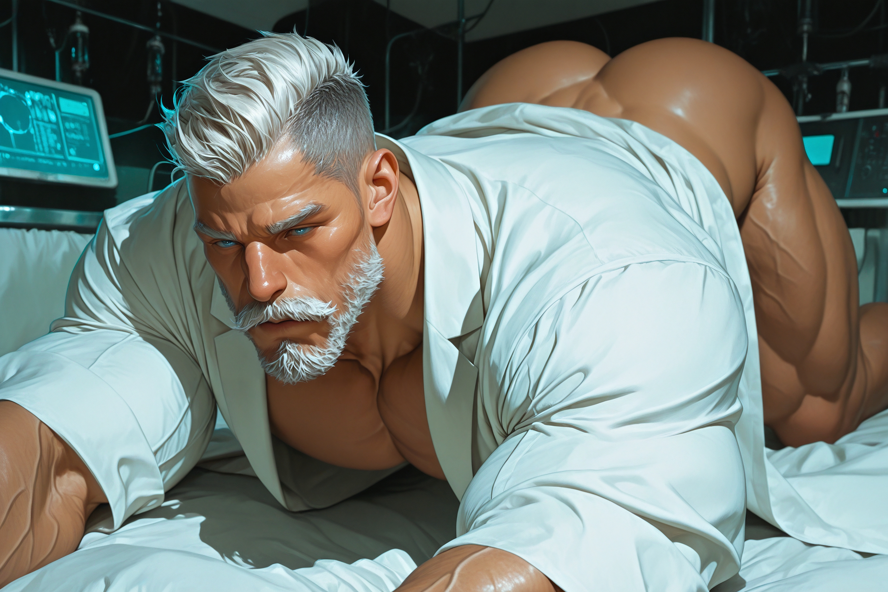 Rule 34 – ai generated almost naked ass focus bara beard big ass big butt blue eyes bottomless bubble ass bubble butt daddy dat ass dat butt dilf doctor facial hair gay goatee grey hair handsome hospital hunk juicy butt large ass large butt male only masculine male moustache muscular muscular arms muscular ass muscular legs muscular male older male original character partially clothed partially nude round ass round butt seductive body seductive eyes seductive look seductive pose seductive smile showing ass showing off ass silver fox silver hair solo male thick ass thick butt thick thighs veiny muscles veiny thighs white coat white hair zodoai | 14906528