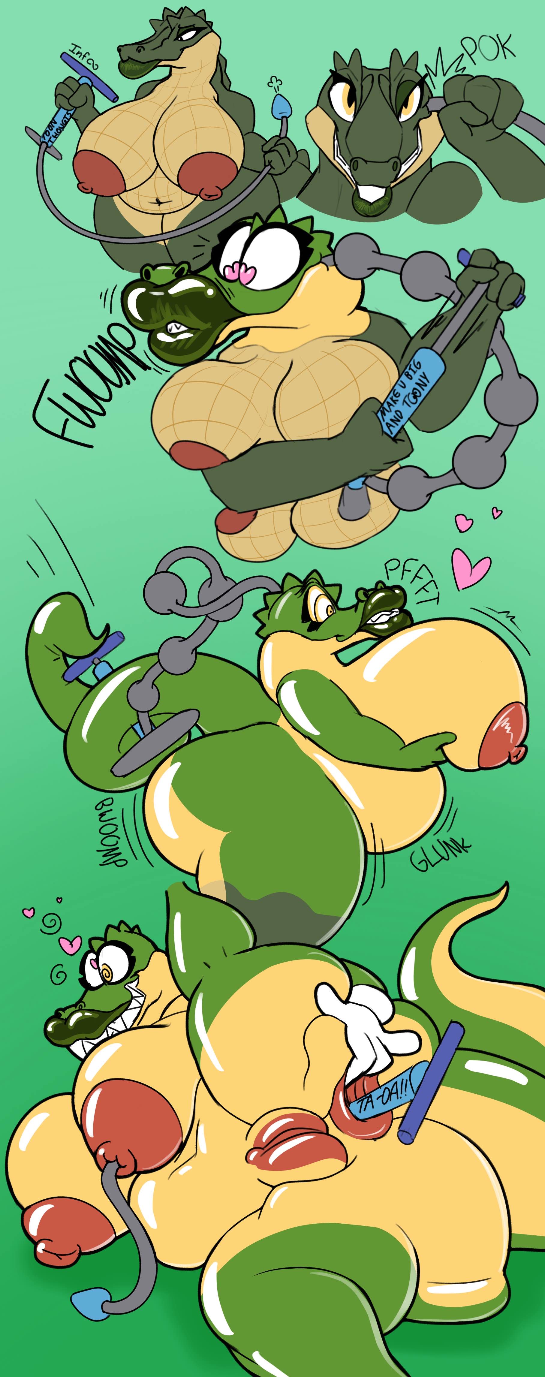 Rule 34 – 1girls bimbo bimbofication breasts crocodile girl crocodile humanoid crocodile tail crocodilian female huge ass huge breasts massive breasts toon toon tf toonification toony transformation transformation sequence ultimateemerald | 14939747