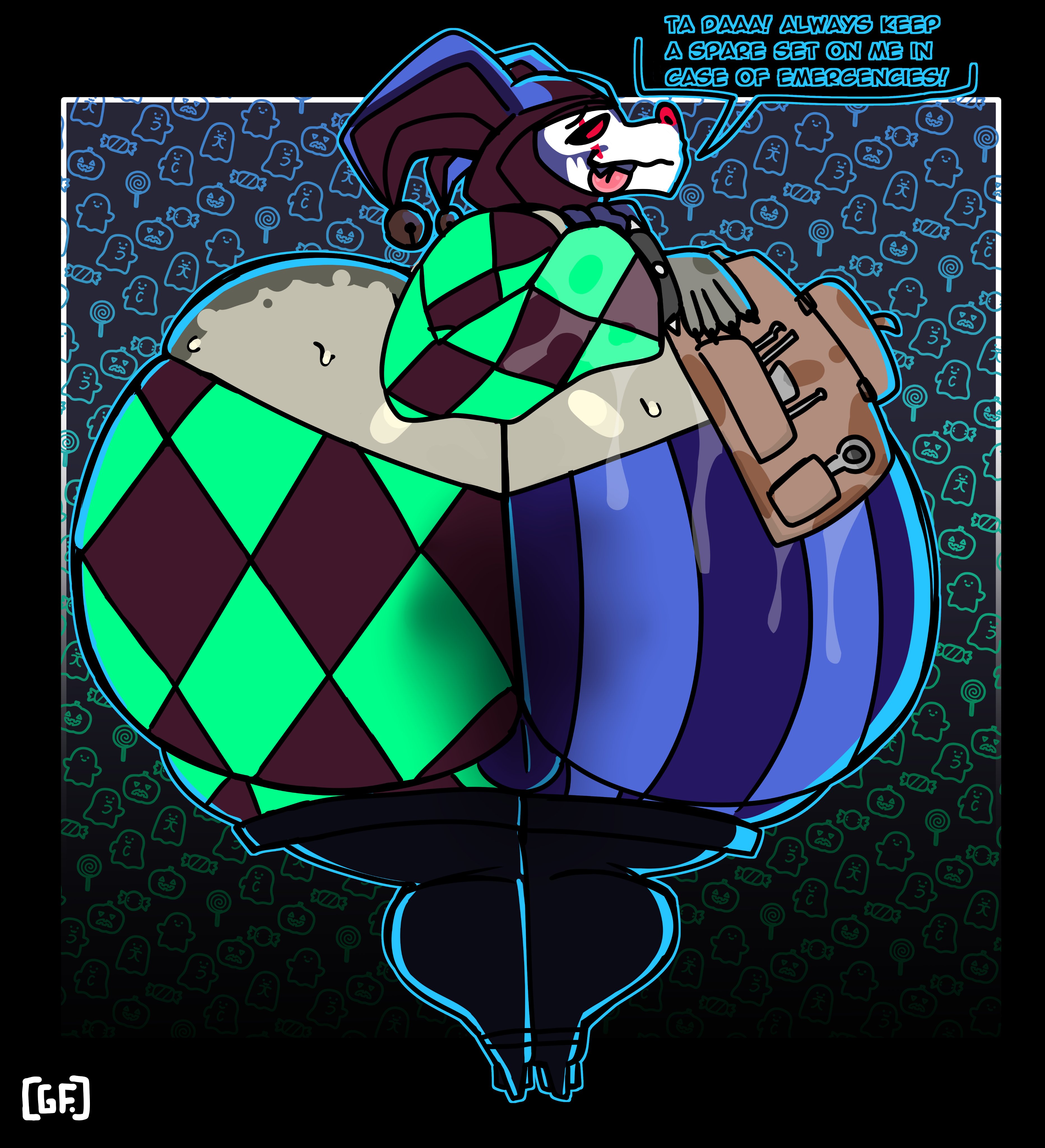 Rule 34 – 1boy anthro ass ass bigger than head backsack ball bulge balls behind view big ass big butt black border bubble butt butt digging clothing curvaceous curvy curvy figure dialogue digging up in they ass english text femboy ghostfuckrr girly huge ass hyper ass jester jester hat jester outfit kobold looking back male male only mostly clothed pants down red sclera scalie sharp teeth solo solo male sweat sweat on hand sweaty sweaty butt text thick thighs tongue tongue out voluptuous voluptuous male wide hips | 14963468