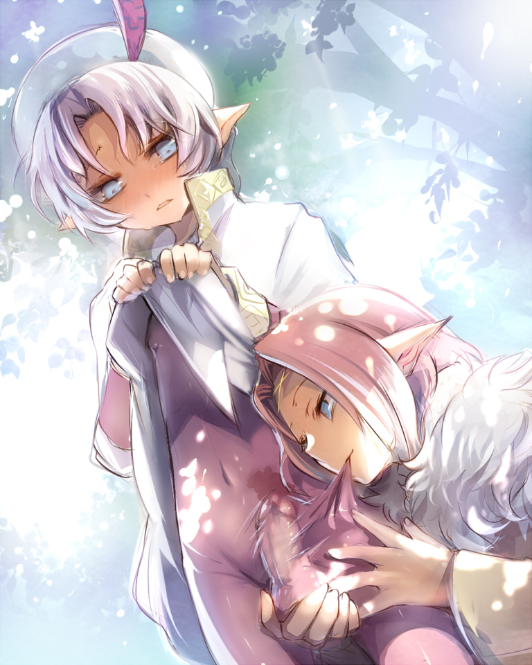 Rule 34 – 2boys androgynous blue eyes blush bodysuit elf feathers femboy gay girly hat latex mabinogi male male only multiple boys original pantsuga penis pink hair pointy ears silver hair tears trap trap on trap yaoi | 82819