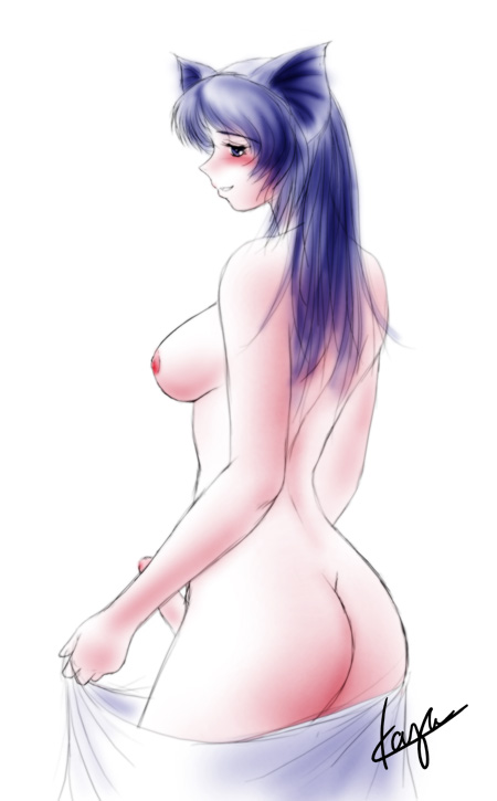 Rule 34 – 1futa animal ear areola ass blue eyes blue hair blush breasts curvy erect nipples erection futa only futanari intersex large ass large breasts long hair nipples nude penis sideboob solail (faya) solo futa towel | 83474