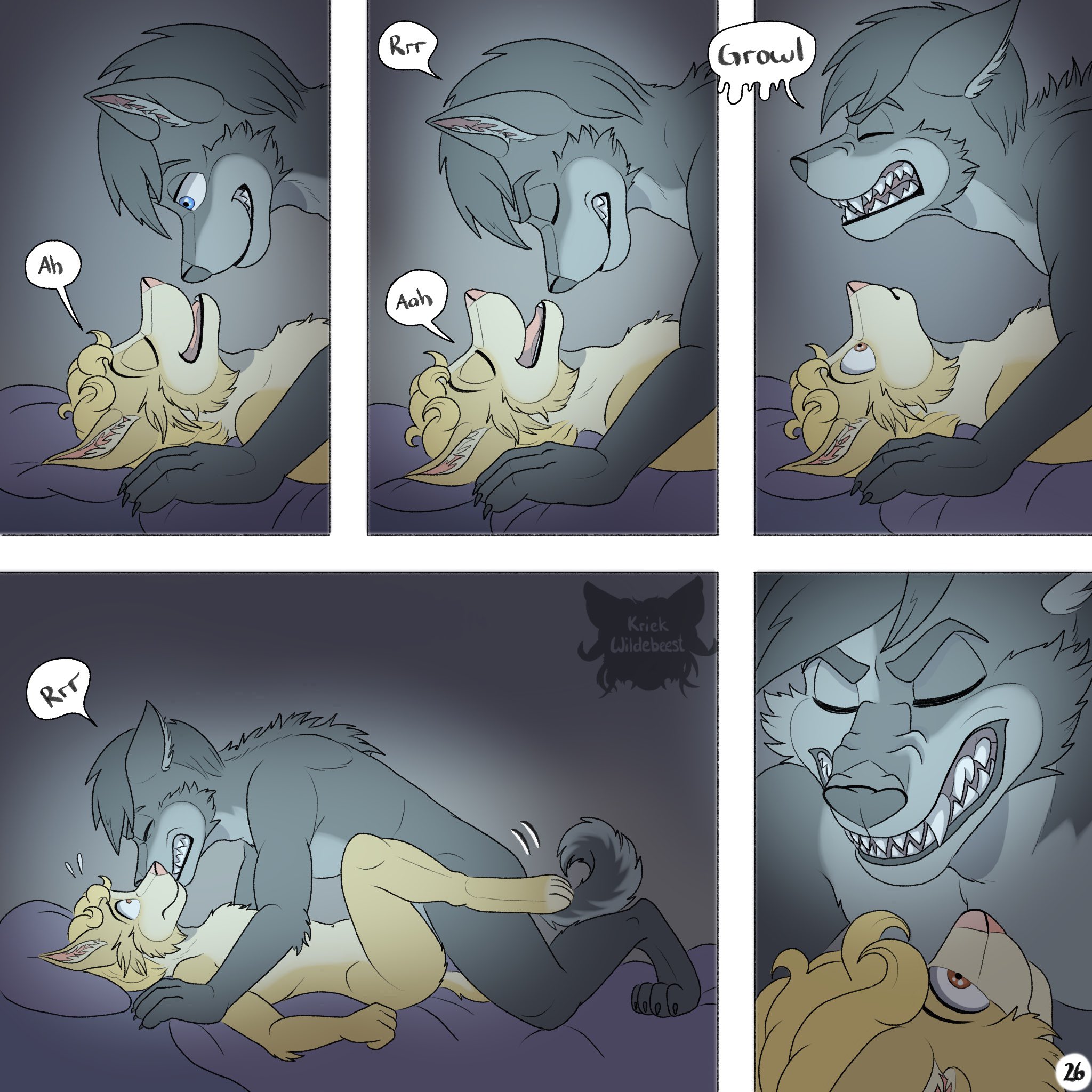 Rule 34 – anthro artist logo bed between legs black hair blonde hair blue eyes border collie canid canine canis cheek tuft closed eyes collie comic dialogue domestic dog drip effect dripping speech bubble duo english text facial tuft fangs five frame image from front position fur furniture grey body grey fur growling hair herding dog hi res husky hybrid jeremy (kriek wildebeest) kriek wildebeest legs up logo looking at another lying male male/male mammal missionary position moan nordic sled dog nude on back on bed open mouth page number pastoral dog raised fur scared sex sharp teeth sheepdog smile smiling at another snarling speech bubble spitz tail teeth text tom (kriek wildebeest) tuft wolf yellow body yellow fur | 14976783