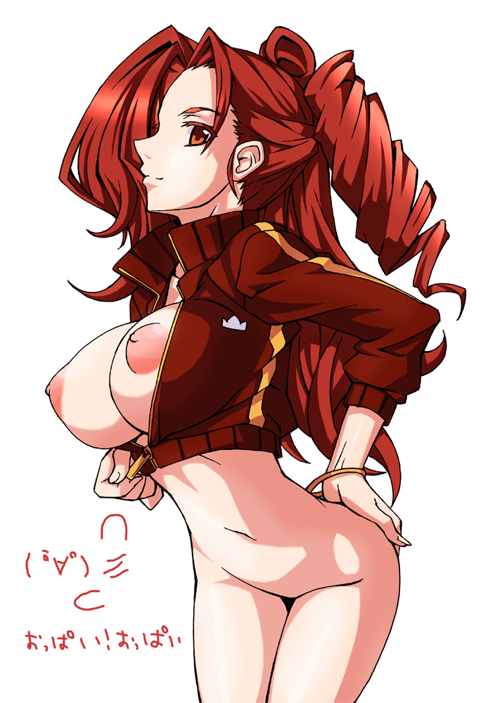 Rule 34 – 1girls bracelet breasts crop top drill hair female hand on hip heroman hips jacket jewelry large breasts leaning forward nipples no pussy open clothes open shirt oppai oppai pointy chin red eyes red hair shirt simple background solo teacher unzipped vera collins wamwam | 85797