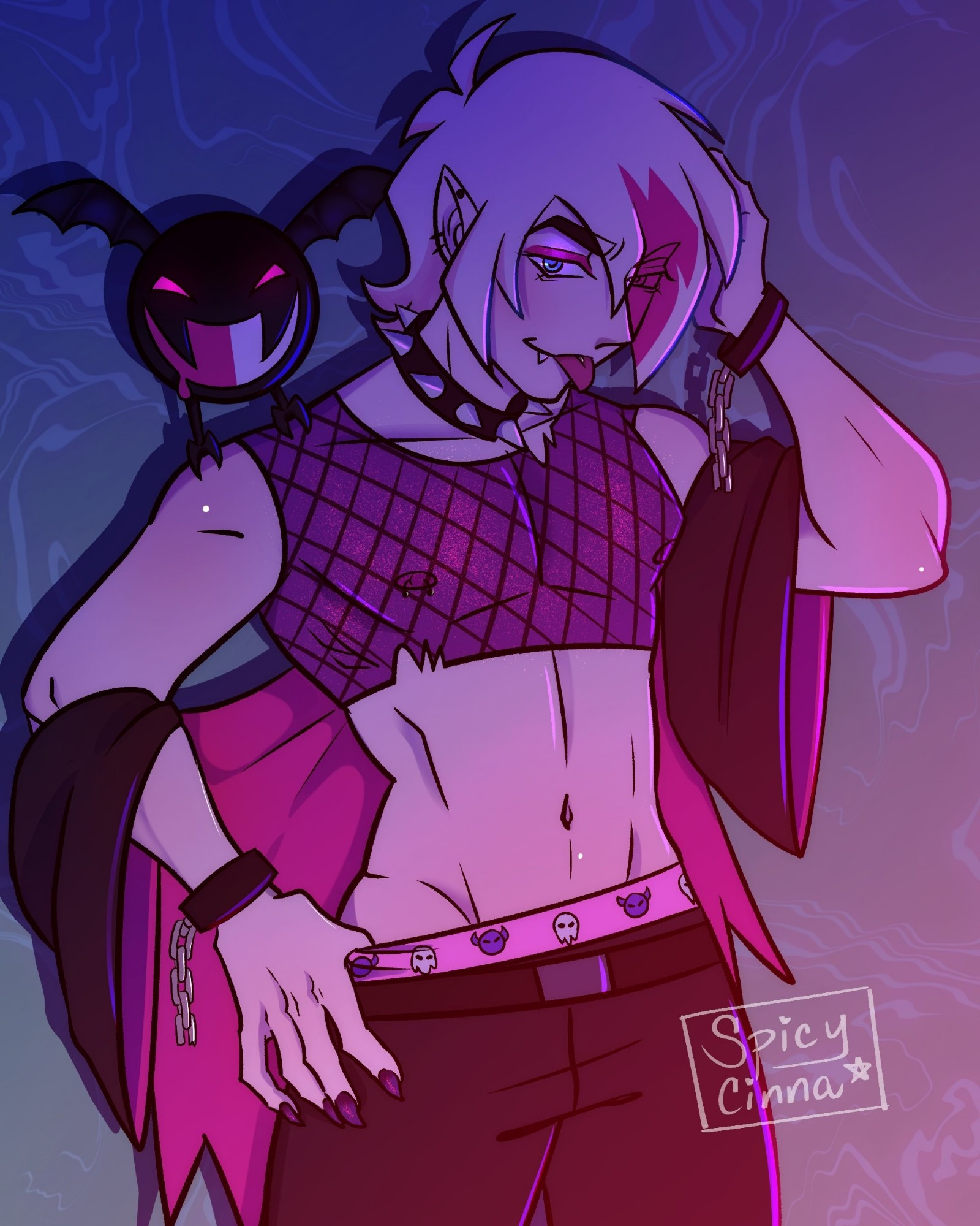 Rule 34 – abdomen blonde hair blue eyes brat chains choker crop top drain creed drain creed (far fetched) eyeliner fangs far fetched far fetched show half-dressed highlights highlights (coloring) himbo male male only mesh shirt mesh top nail polish nipple piercing nipples pale-skinned male pink hair pink hair streak pink highlights pink nails pulling down pants tank top tongue tongue out twink twunk vampire | 14981361