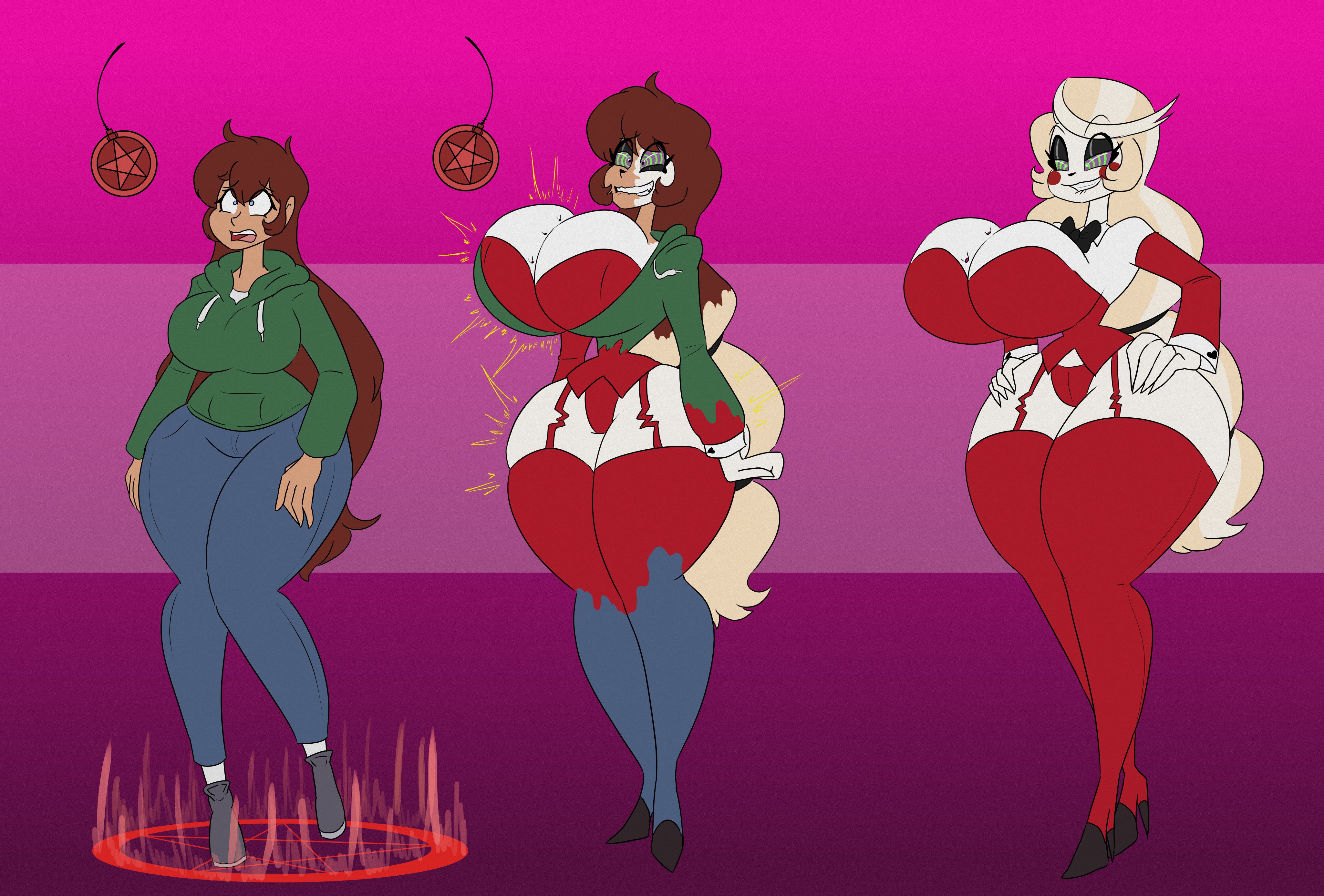 Rule 34 – 1girls alternate breast size alternate costume ass expansion breast expansion charlie morningstar (hazbin hotel) clothing transformation da-fuze female female only hazbin hotel huge ass huge breasts hypnosis identity death mind control original character skimpy skimpy clothes thick thighs transformation | 14988258