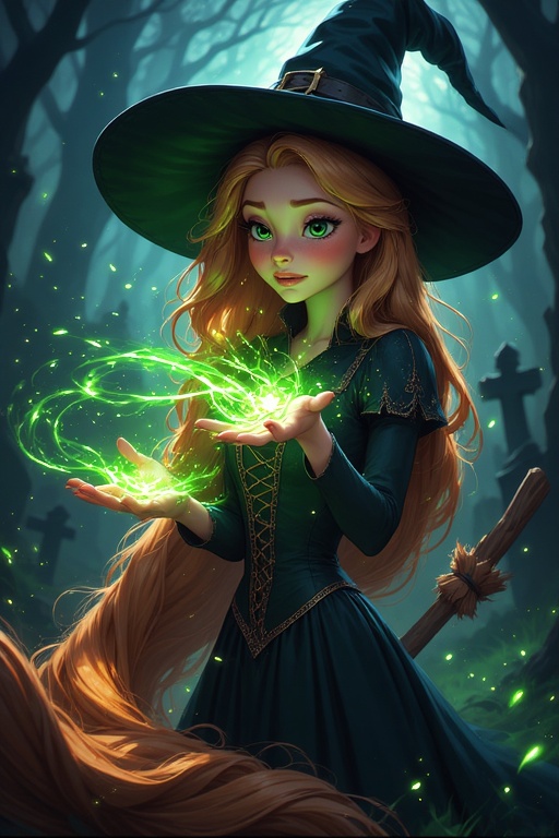 Rule 34 – ai generated ethereal halloween princess witch | 14990486