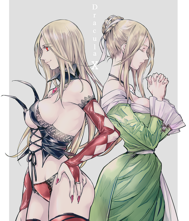 Rule 34 – 1girls annette (castlevania) before and after big breasts blonde female blonde hair breasts bridal gauntlets castlevania castlevania: dracula x castlevania: rondo of blood castlevania dracula x chronicles choker clothed clothed female corruption corset covered nipples dark persona dress elbow gloves evil female female focus female only gloves hair bun hair down konami lace lace-trimmed panties lace-trimmed thighhighs lace panties lace trim large breasts lingerie lingerie only lingerie panties long hair mostly nude mostly nude female pale-skinned female pale skin panties praying red eyes red nails stockings thigh highs thighhighs thighs vampire vampire girl ｇれｌ (artist) | 15001889