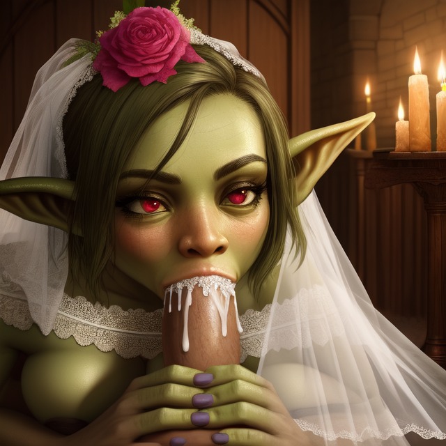 Rule 34 – 1boy 1girl ai assisted ai generated blowjob blush candles cum dripping from mouth cum in mouth cumming in mouth erection fellatio female flower goblin goblin female goblin on human green hair green skin happy love male marriage oral penis penis in mouth pointy ears red eyes sucking glans sucking penis true love wedding wedding dress wedding fellatio wedding veil wetnightmare | 15015901