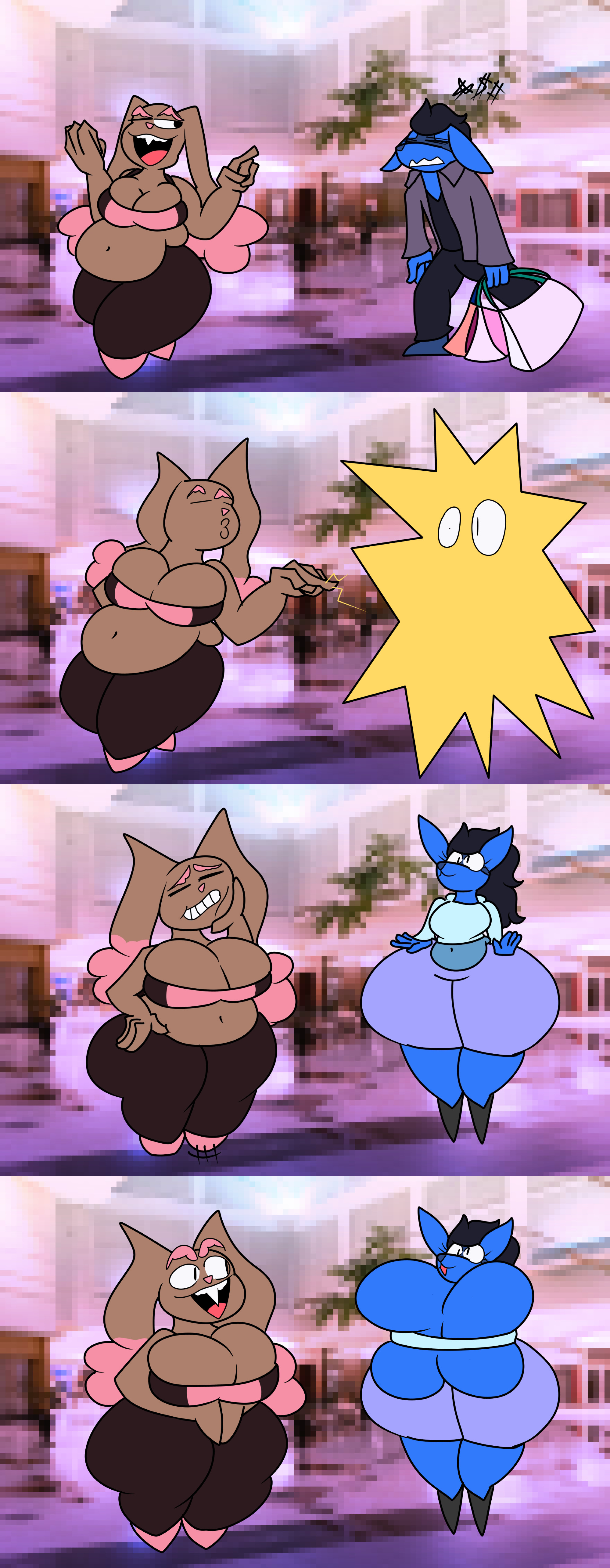Rule 34 – big breasts breasts busty boy chubby cleavage female furry huge breasts lopunny lucario male male with breasts pokemon pokemon (species) tagme teaset haliley thick thighs wide hips | 15035646