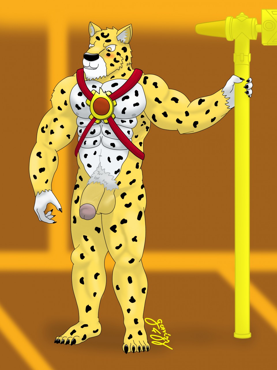 Rule 34 – abs balls biceps blush chest armour cock dick feline glans gorrizz holding weapon legends of chima lego leopard looking at ow looking at own penis lundor (legends of chima) male male only muscles muscular naked pecs penis pubic hair standing up temple indoors white abs white hands white pecs yellow balls yellow fur yellow penis | 11321178 /