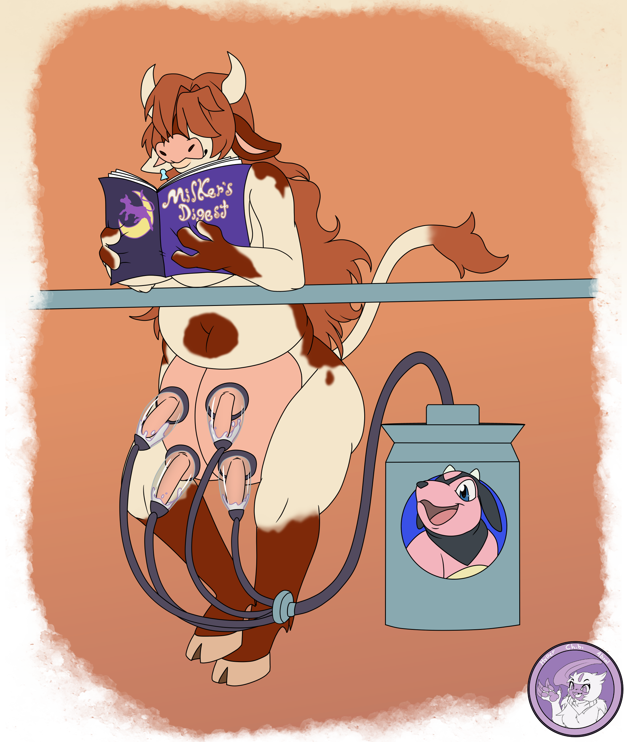 Rule 34 – absurd res anthro bar bodily fluids bovid bovine bsky link cattle container crossed legs ear piercing ear tag female furaffinity link furry generation 2 pokemon hair hair over eyes hi res horn hyperchibiabsol inkbunny link itaku link lactating leaning machine magazine mammal milk milk bar milk container milk machine milkbar milking machine miltank nintendo piercing pokemon pokemon (species) reading slightly chubby snout teats udders | 18155953 /