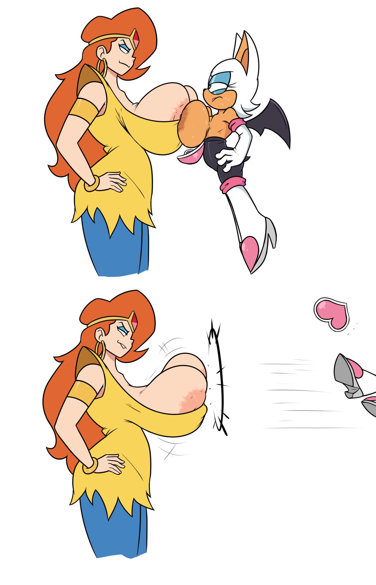 Rule 34 – 2026 2girls anthro armwear asymmetrical docking bat big breasts black pants blue pants boots breasts breasts size difference breasts squeezed together cleavage clothing duo earrings enormous breasts eyelashes female female/female female only furry furry female gigantic breasts hands on hips huge breasts human human female katella the huntress large breasts larger female light-skinned female light skin long hair looking at another mammal mature mature female nipples pants rouge the bat sega shirt shorter female size difference small breasts smaller female smug smug grin sonic (series) sonic the hedgehog (series) taller female terrible the drawfag voluptuous voluptuous female white armwear white background white boots wings yellow shirt | 18237210 /