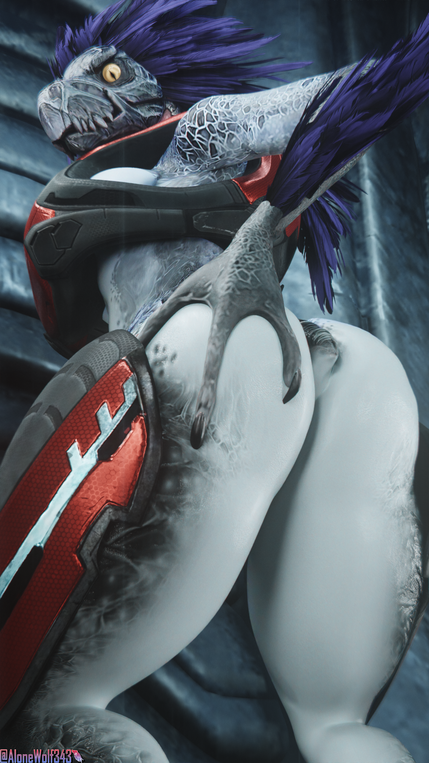 Rule 34 – 3 fingers 3d (artwork) absurd res alien alonewolf343 anthro arm feathers arm tuft armor avian avian caruncle beak big breasts blue body blue feathers bottomless bottomless anthro bottomless female breasts butt clothed clothing digital media (artwork) digitigrade feather hair feathered crest feathers female female anthro fingers grey body grey scales halo (series) hand on butt hand on own butt head crest hi res kig-yar looking at viewer low-angle view microsoft non-mammal breasts pseudo hair pupils scales scalie short tail sitting slit pupils t’vaoan tail thick thighs tuft xbox game studios yellow eyes | 18195981 /