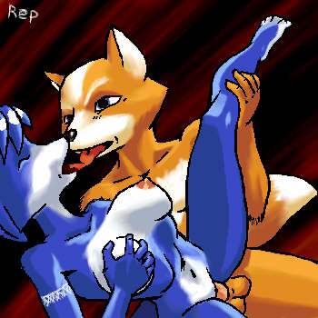 Rule 34 – anthro blue blue hair breast fondling breasts brown canine closed eyes female fondling fox fox mccloud fur furry hair kissing krystal male penetration penis raised leg sex short hair star fox straight tail tongue unknown artist video games | 595508