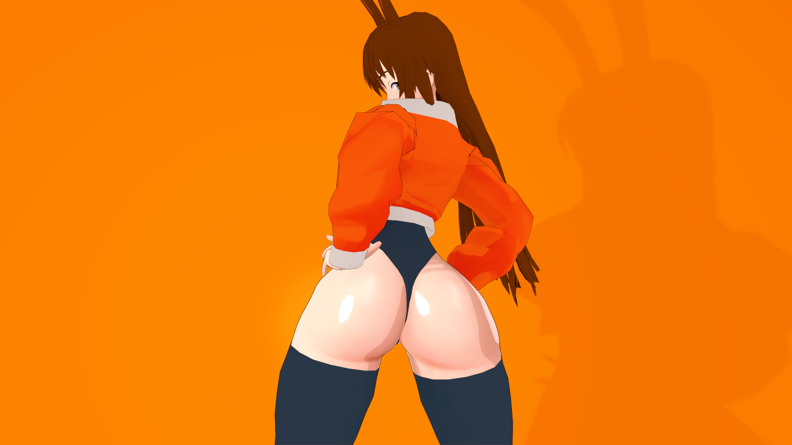 Rule 34 – 1girls 3d ass ass focus brown eyes brown hair brown hair female bunny ears bunny girl half-dressed half naked half naked female looking back nakadashi (artist) rwby solo female velvet scarlatina | 17828310 /