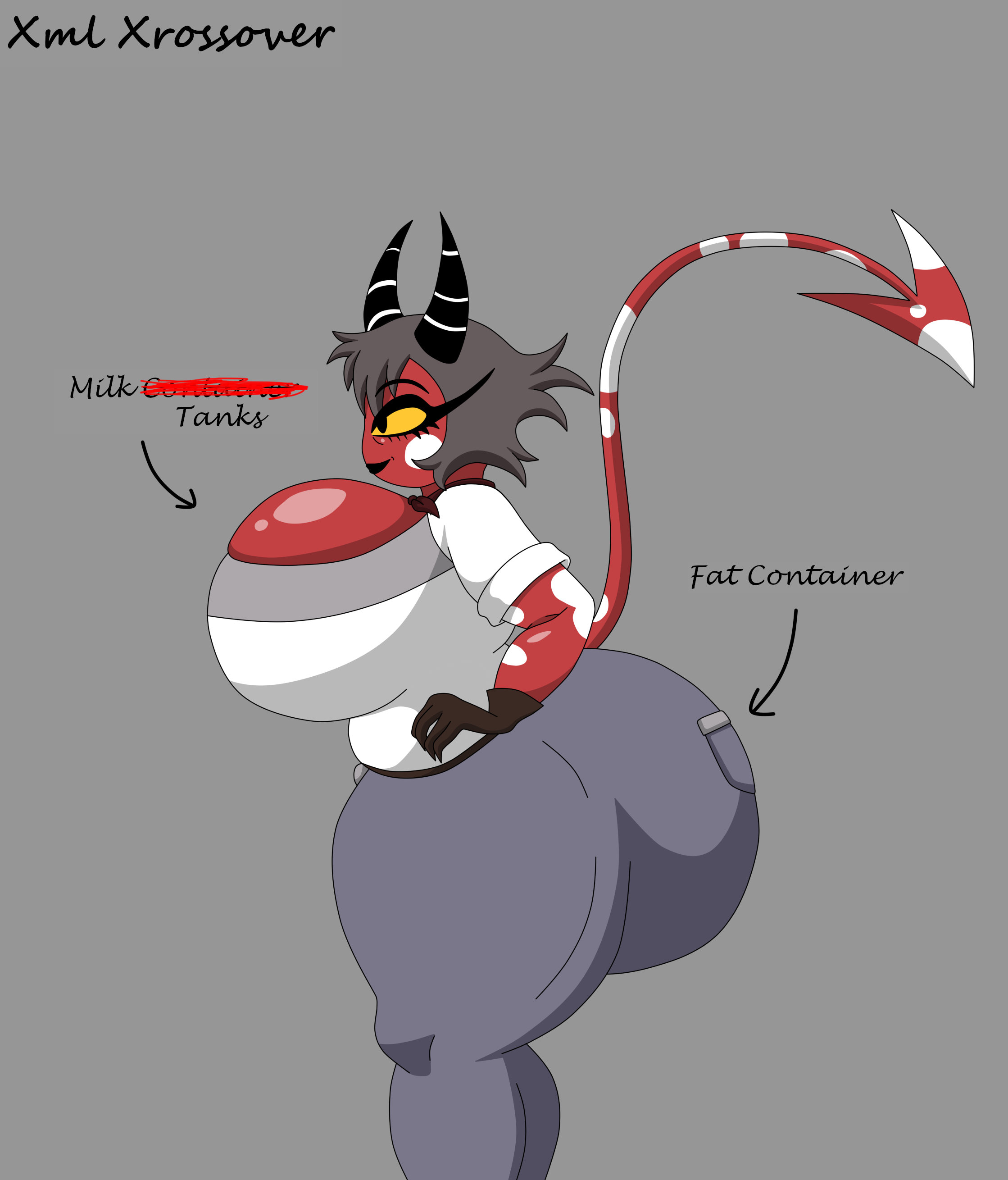 Rule 34 – 1girls ass bigger than head black hair breasts bigger than head child bearing hips chubby chubby female demon demon girl demon tail english text evil container female only gloves hellaverse helluva boss horns huge ass huge breasts imp lin (helluva boss) lipstick meme milf red skin short hair shortstack tail thick thighs xml xrossover (artist) yellow sclera | 17571643 /