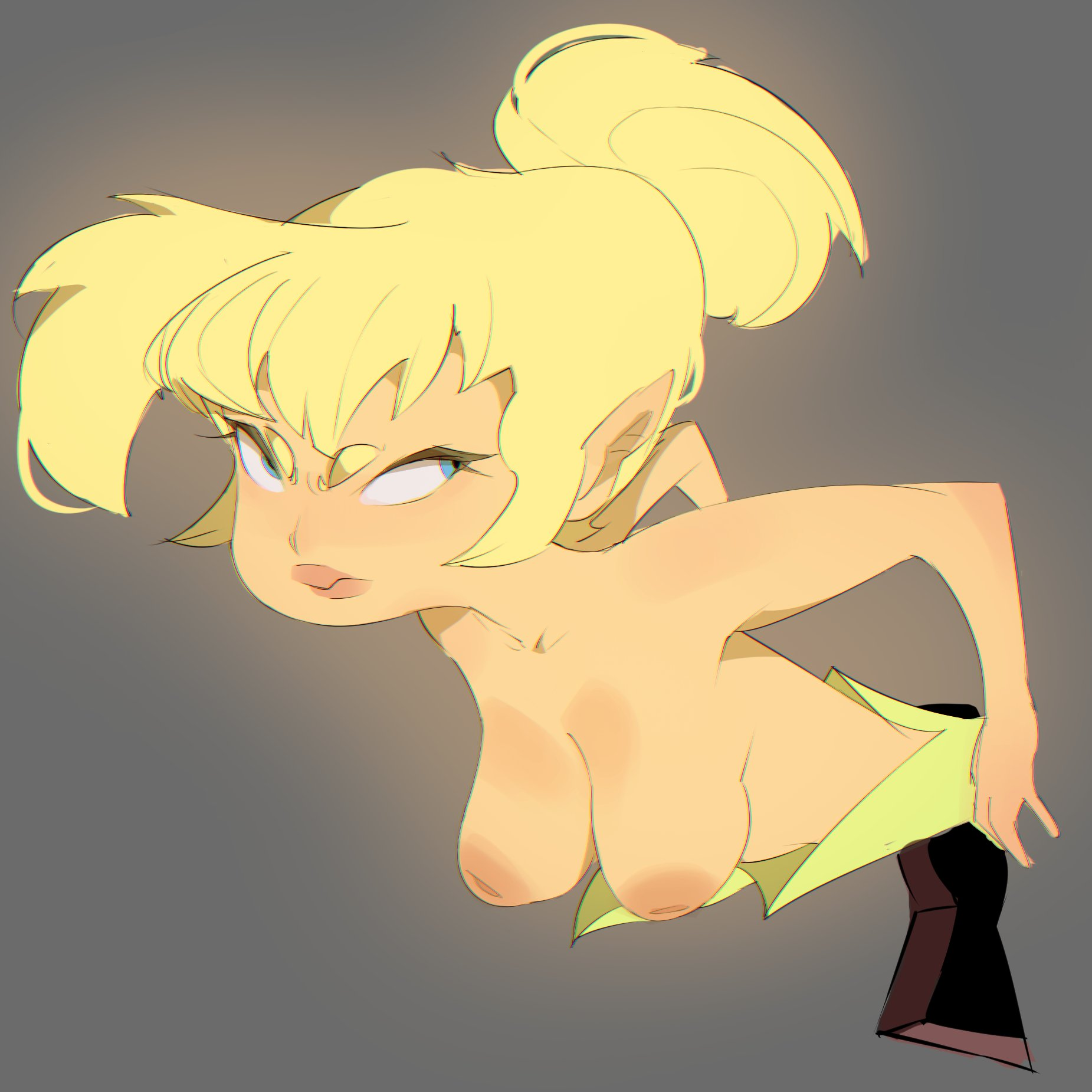 Rule 34 – 1girls 2026 big breasts blonde hair blue eyes breasts disney disney fairies fairy female female only green dress grey background huhujujuy keyhole leaf dress looking back nipples peter pan (disney) pink lips sachsech205 stuck stuck in wall tied hair tinker bell wardrobe malfunction | 18390284 /