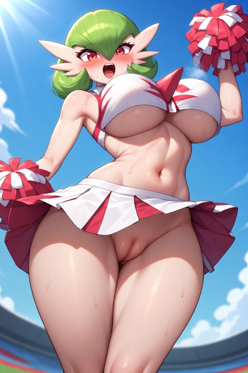 Rule 34 – 1girls 1girls ai generated anthro cheerleader cheerleader uniform female female focus female only furry game freak gardevoir green hair nintendo pokemon pokemon (species) pussy self upload solo solo female solo focus underboob | 18405500 /