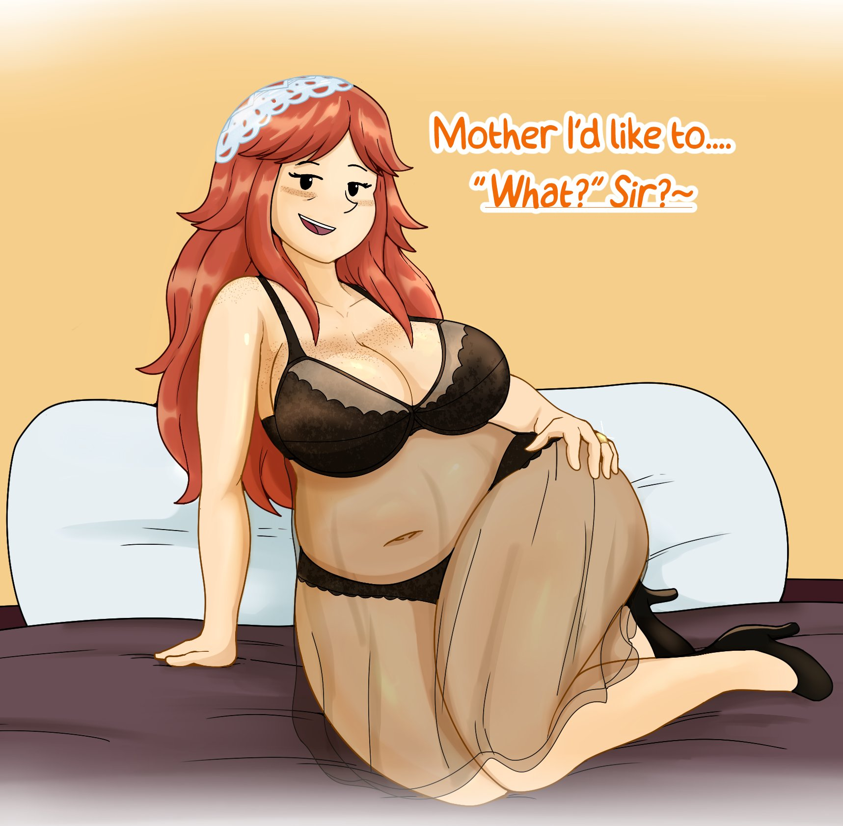 Rule 34 – 2020s 2026 2d alternate hair color alternate version available amelia bedelia breasts chubby chubby female cpt-pop female female only lingerie milf mommy mother png red hair solo tagme text | 18364840 /
