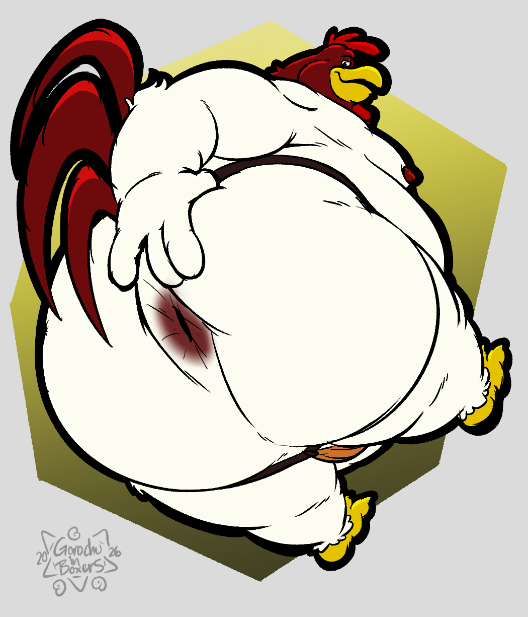 Rule 34 – 2026 anthro avian balls outline barefoot belly big belly big butt bird bottomwear bulge bulge from behind butt chicken clothed clothing colored detailed bulge digital media (artwork) feet foghorn leghorn galliform genital outline gorochuinboxers hi res jockstrap looking at viewer looney tunes male moobs obese overweight overweight anthro overweight male phasianid presenting presenting hindquarters rear view simple background solo spread butt spreading tail underwear underwear only warner brothers | 18360664 /